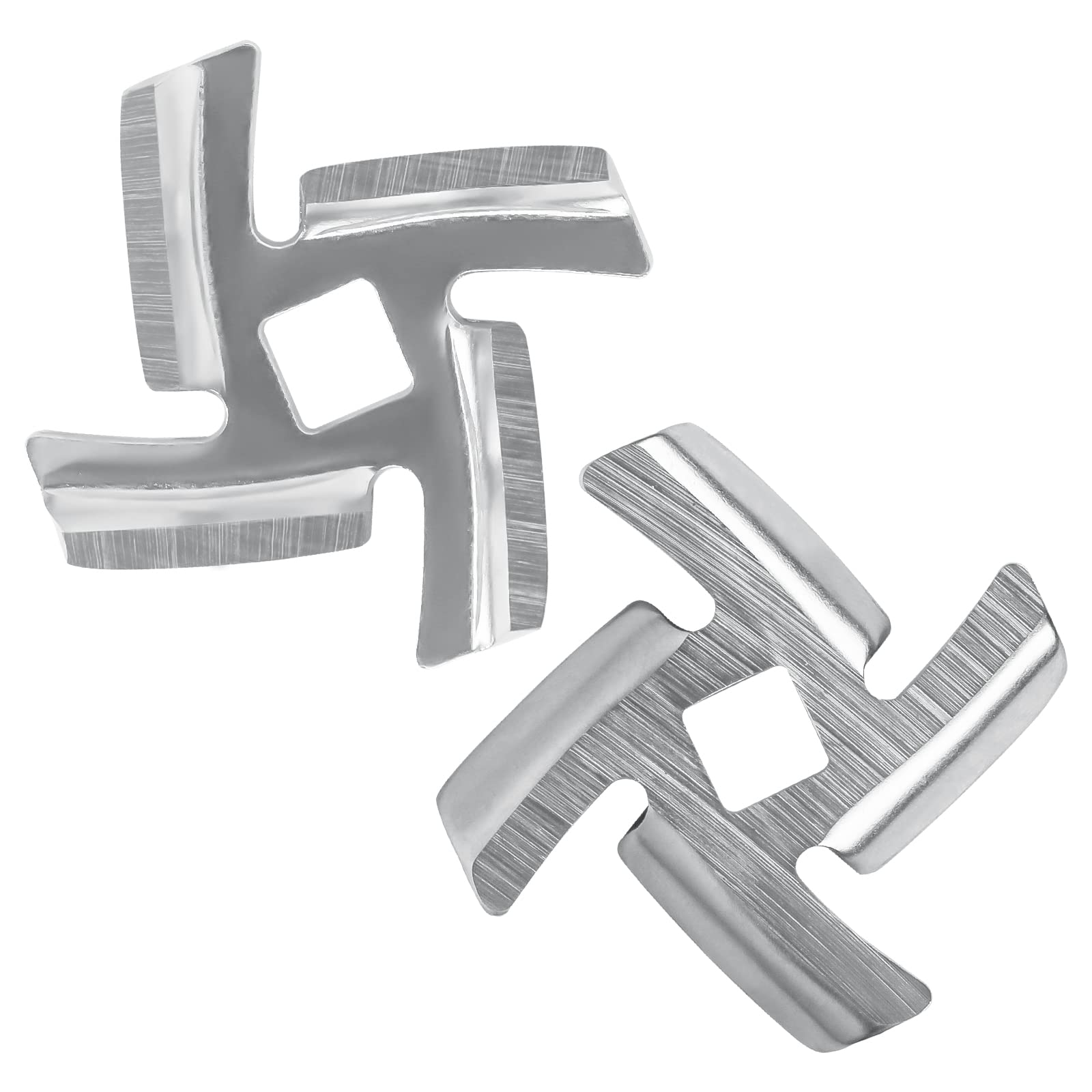 MAYITOP (2) Stainless Steel Meat Grinder Blades Replacement for Waring MG100 MG105 WPG200PC - Perfect for Home Kitchen & Commercial Food Processing