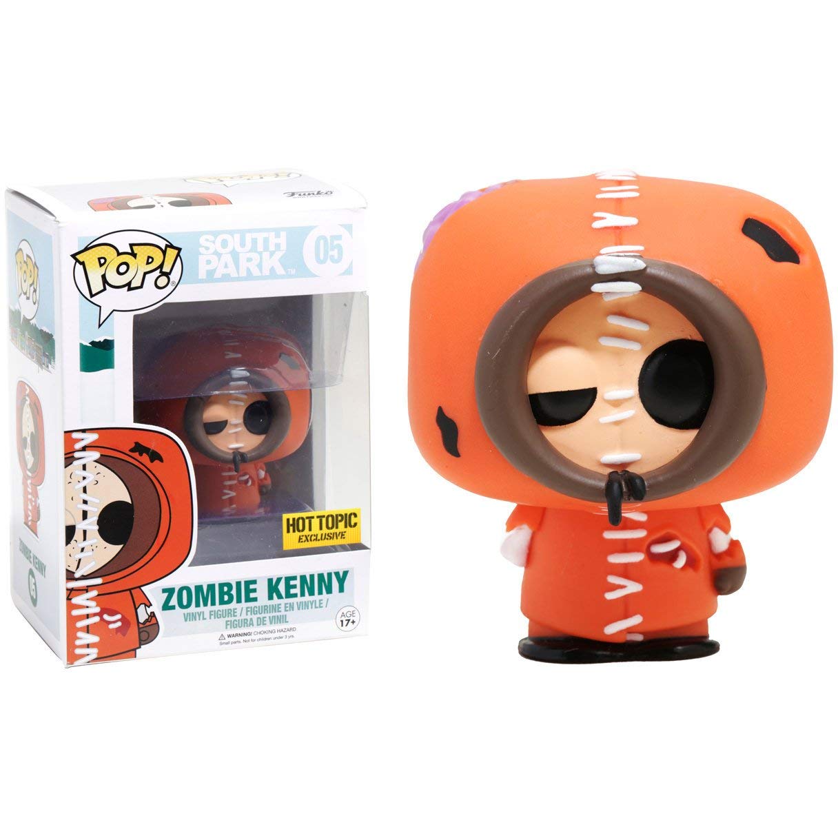 Funko Pop! Vinyl Figure - Zombie Kenny (Hot Topic Exclusive) with PET Plastic Protector Case - Collectible Toy for Horror Fans - Perfect for Display & Protection in Home, Office, or Gaming Room