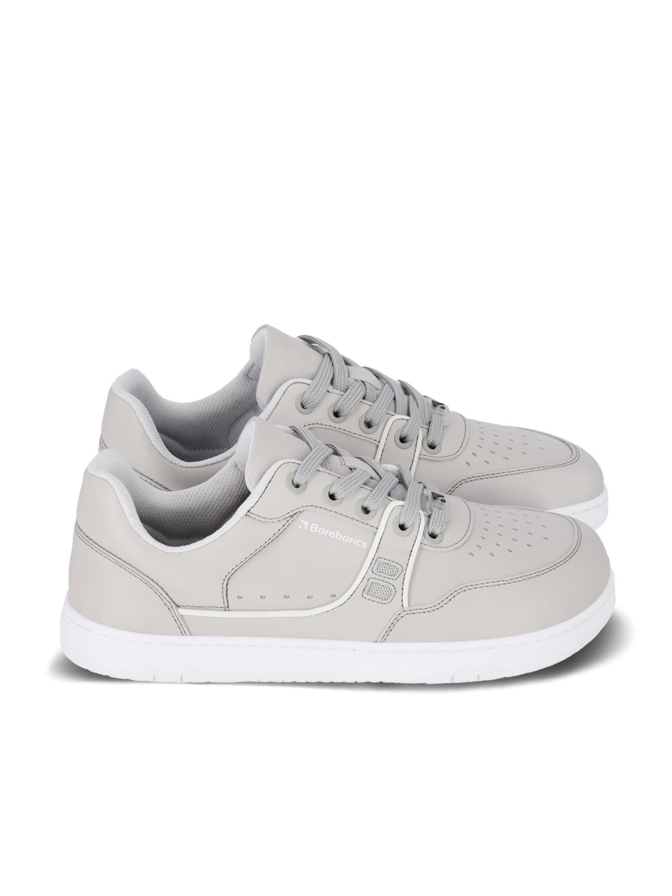 Barebarics Arise Barefoot Sneakers for Women & Men - Light Grey Minimalist Shoes for Running, Walking & Gym Workouts