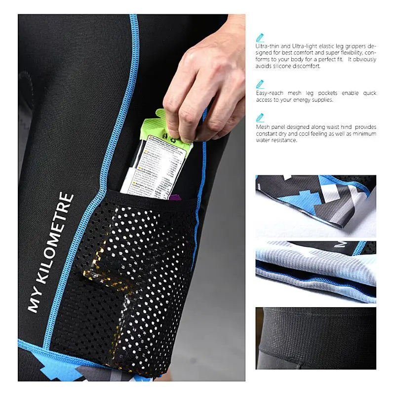Men's Triathlon Cycling Shorts - Quick Dry, Comfortable & Breathable for Swim, Bike, Run - Perfect for Triathlons, Training & Outdoor Sports
