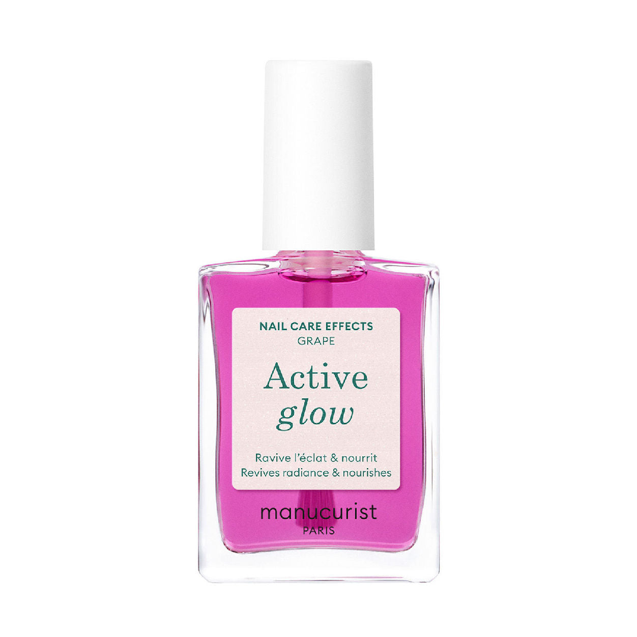 Manucurist Active Glow Nail Polish - Vegan & Non-Toxic Nail Care for Healthy, Shiny Nails | Perfect for Daily Wear, Special Occasions & At-Home Manicures