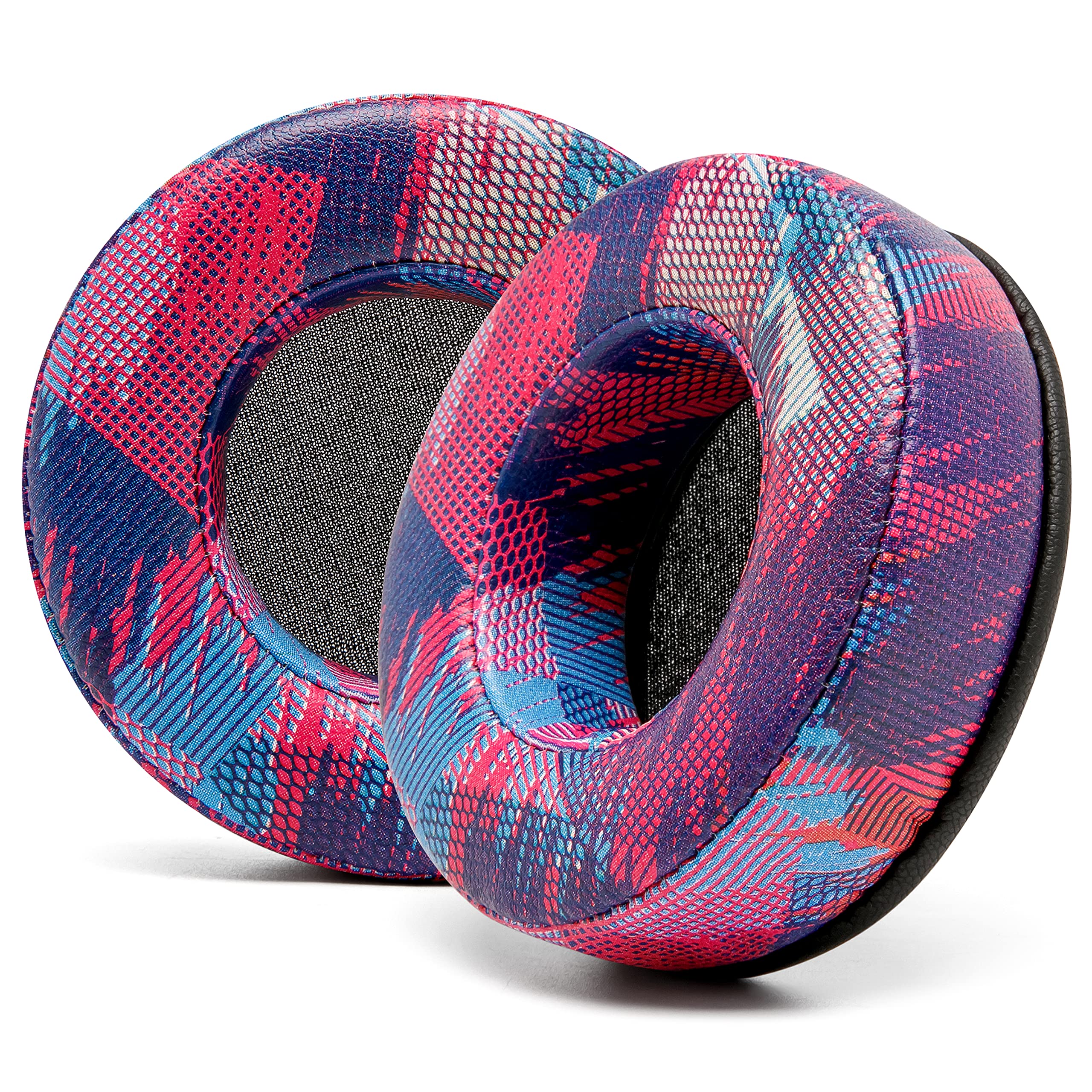WC Wicked Cushions Extra Thick Premium Replacement Earpads for Skullcandy Hesh Wired & Hesh 2 Wireless Headphones - Comfort Upgrade for Gaming, Music & Long Wear - Speed Racer Design