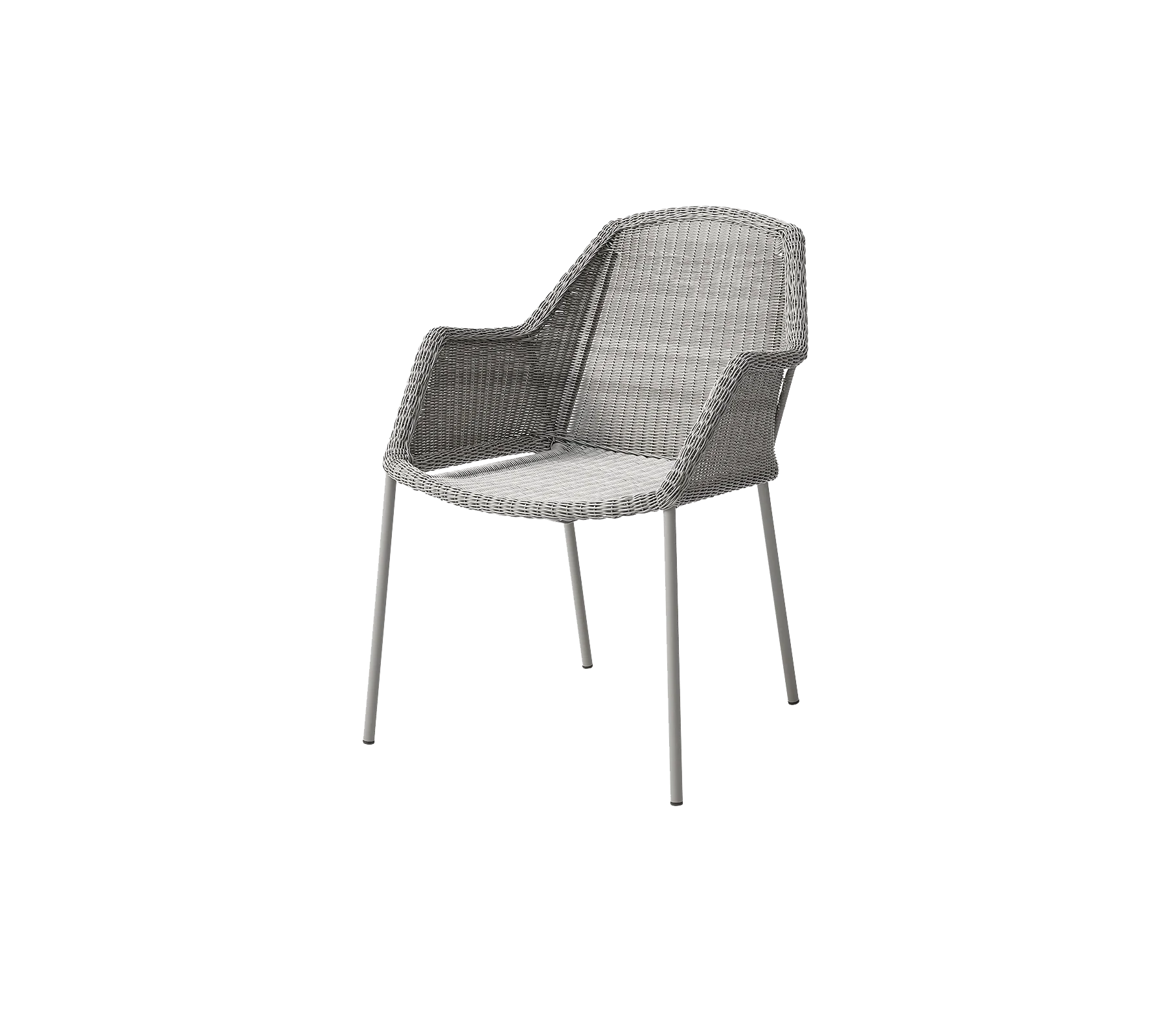 Breeze Stackable Outdoor Dining Armchair Set of 2 - Weather-Resistant Patio Chairs for Backyard, Poolside & Garden Relaxation