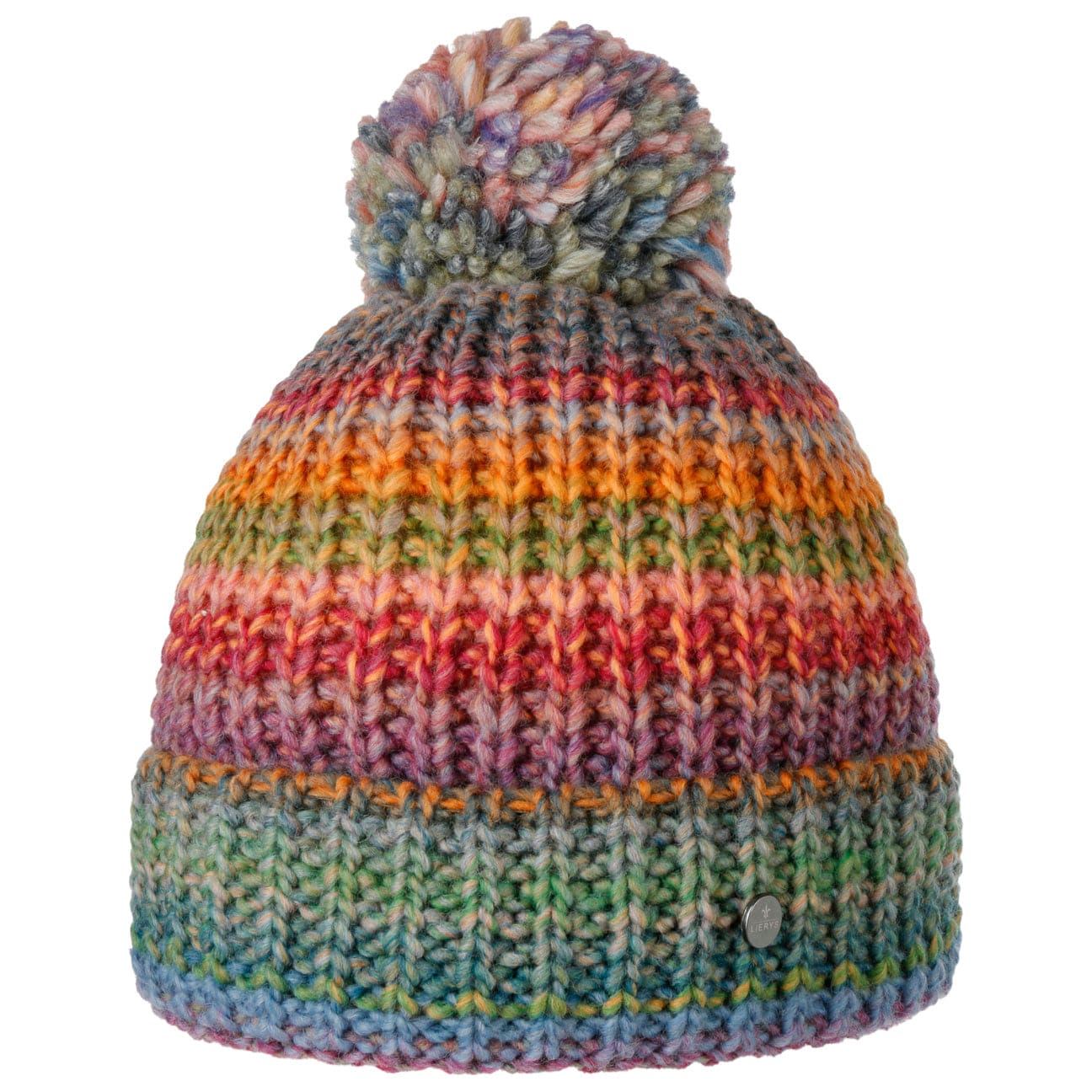 Lierys Finja Bobble Hat - Warm Winter Knit Beanie for Women & Men - Cozy Cable Knit Pom Pom Hat for Cold Weather - Perfect for Skiing, Snowboarding & Outdoor Activities
