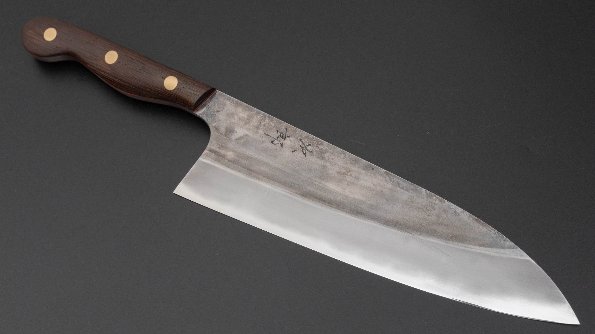 Premium Jiro Tsuchime Yo Gyuto 210mm Japanese Chef Knife with Tagayasan Handle - Perfect for Sushi, Meat Cutting & Professional Kitchen Use