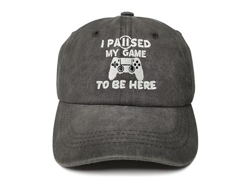I Paused My Game to Be Here (Washed Black)