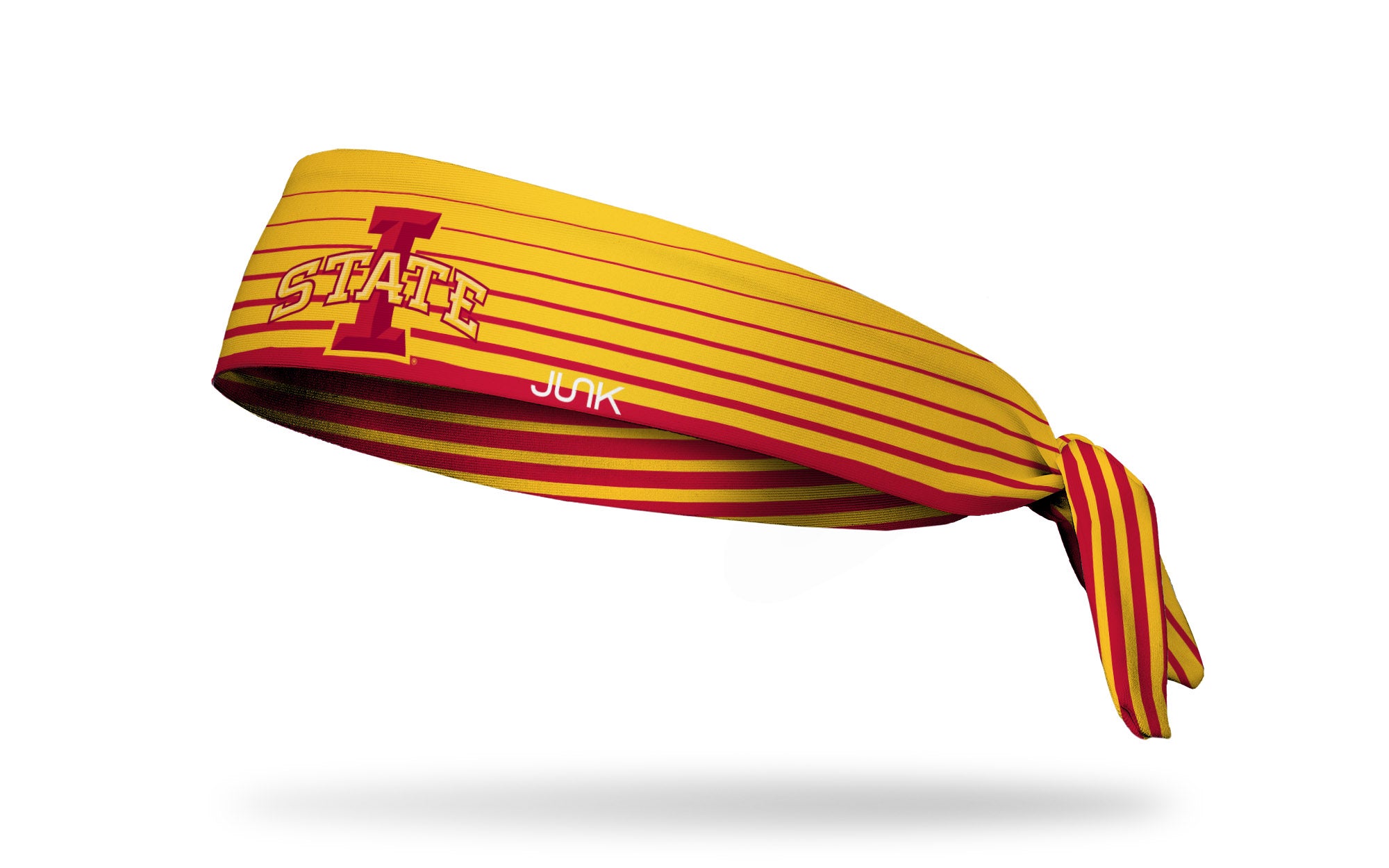 Iowa State University Gradient Stripe Flex Tie Headband - Adjustable Soft Hair Band for Women & Girls - Perfect for Sports, Workouts, School and Everyday Wear
