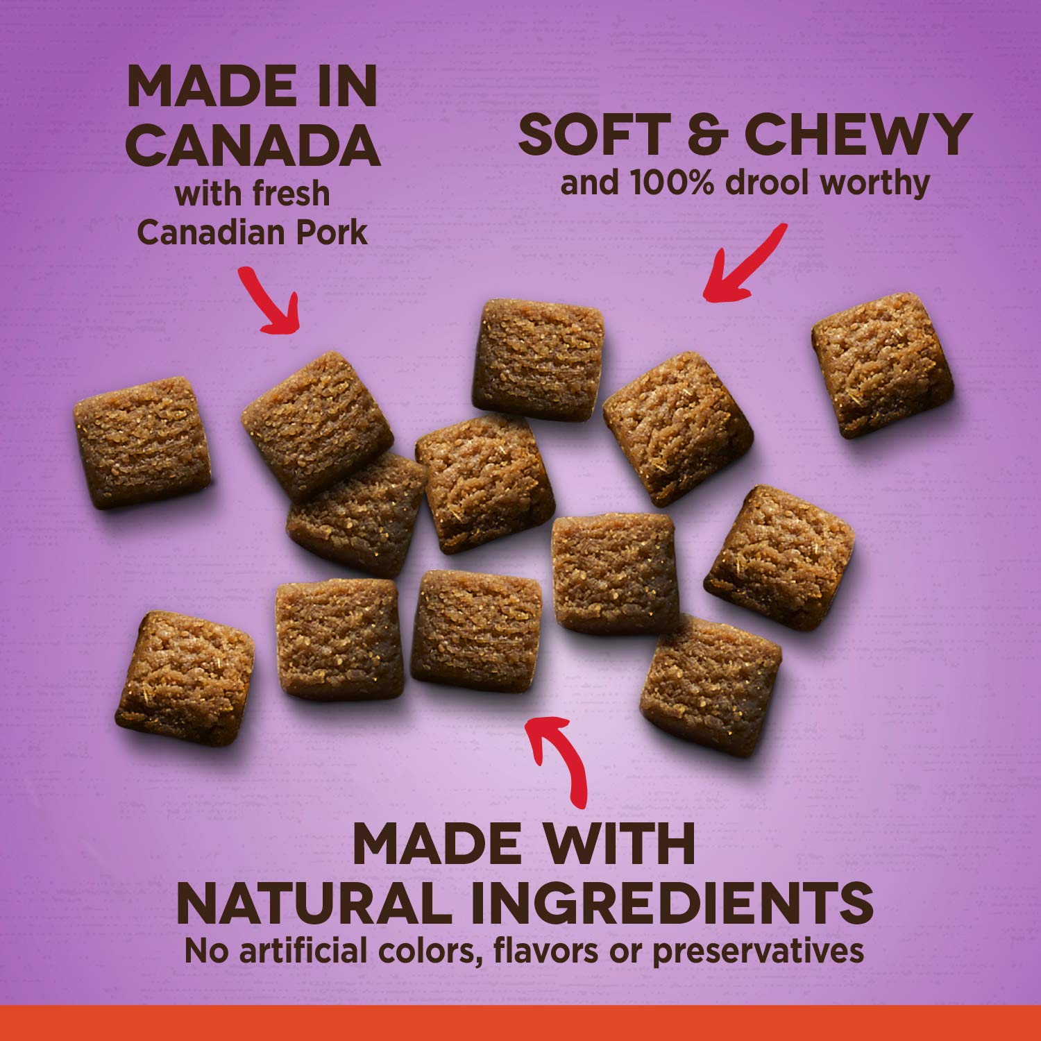 Zoe Tender Chunks Dog Treats - Cheese & Bacon Flavor, 5.3 oz - Delicious Soft Bites for Training & Rewards - Perfect for Small & Medium Dogs at Home or Outdoors