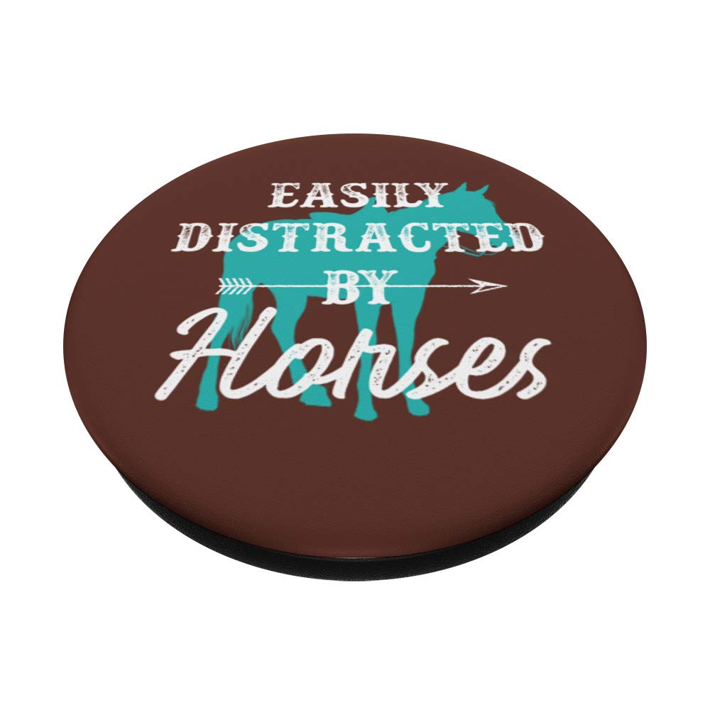 Turquoise Western Horse PopSockets PopGrip - Swappable Phone & Tablet Grip for Horse Lovers | Perfect Western Gift for Cowgirls & Equestrians | Use for Phones, Tablets, and DIY Projects