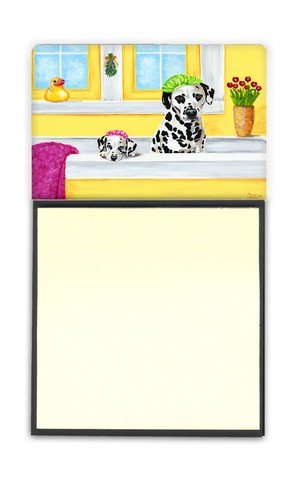 Bath Day Dalmatian Sticky Note Holder - Cute Dog-Themed Memo Pad Organizer for Office, Home & School Desk Accessories