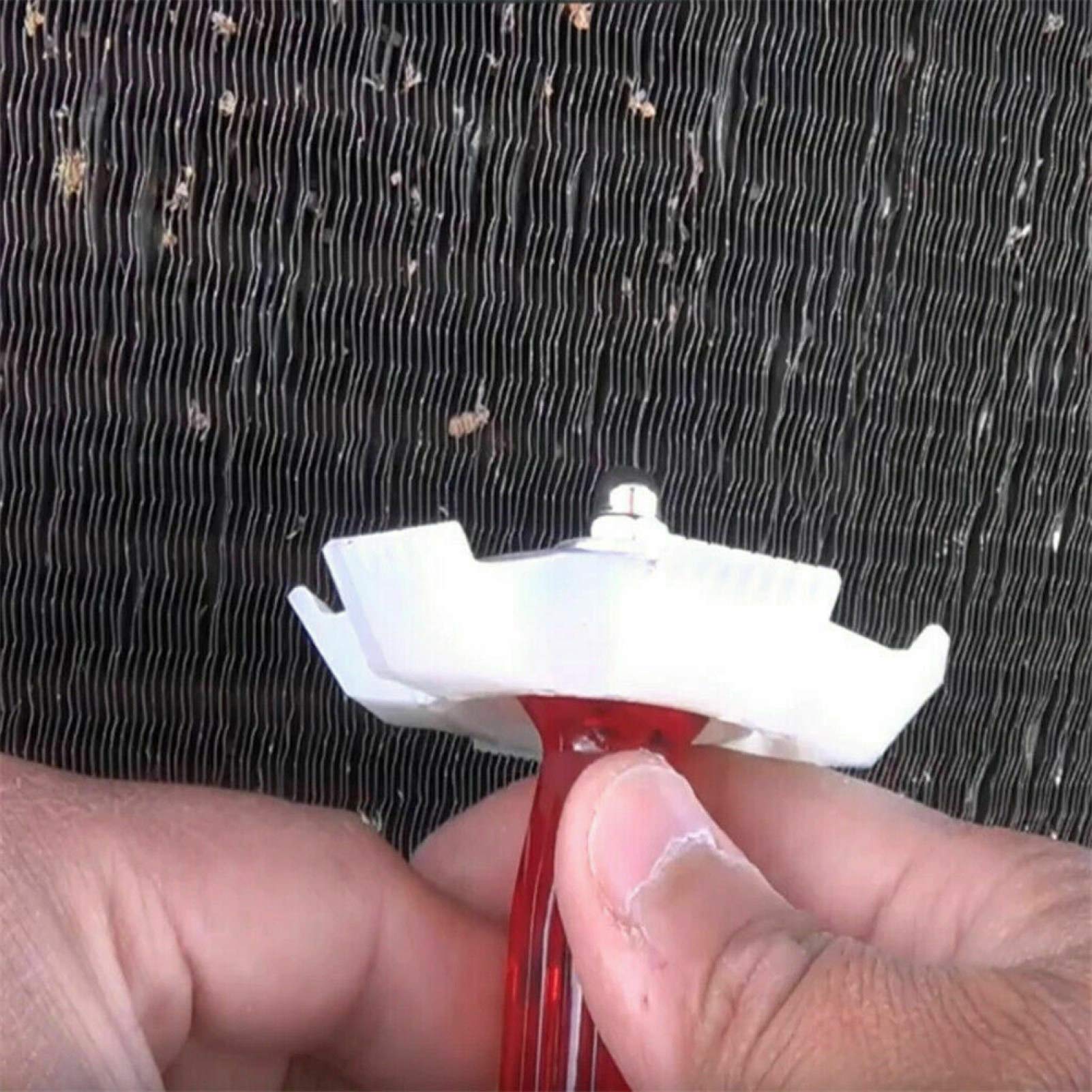 Air Conditioner Fin Comb - AC Condenser Coil Cleaner & Refrigeration Radiator Repair Tool (White) | HVAC Maintenance & Cooling System Repair