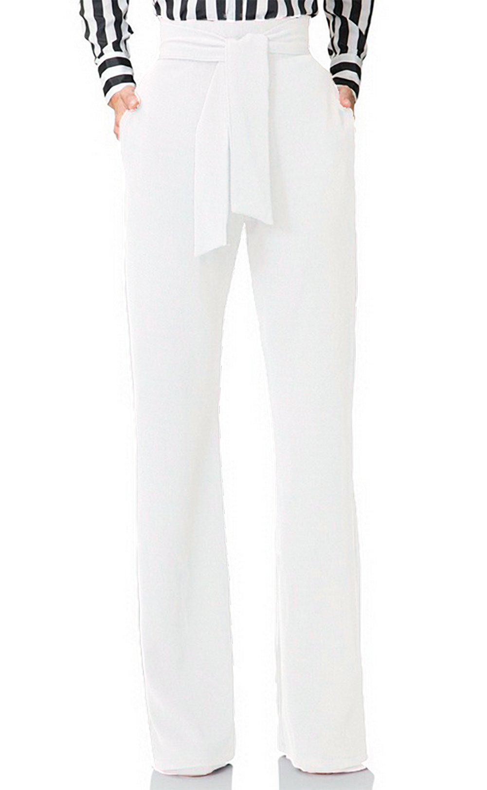 Lucuna Women's High Waisted Wide Leg Dress Pants - Professional Office Work Pants & Business Casual Trousers for Women | Perfect for Office Wear, Business Meetings & Formal Occasions