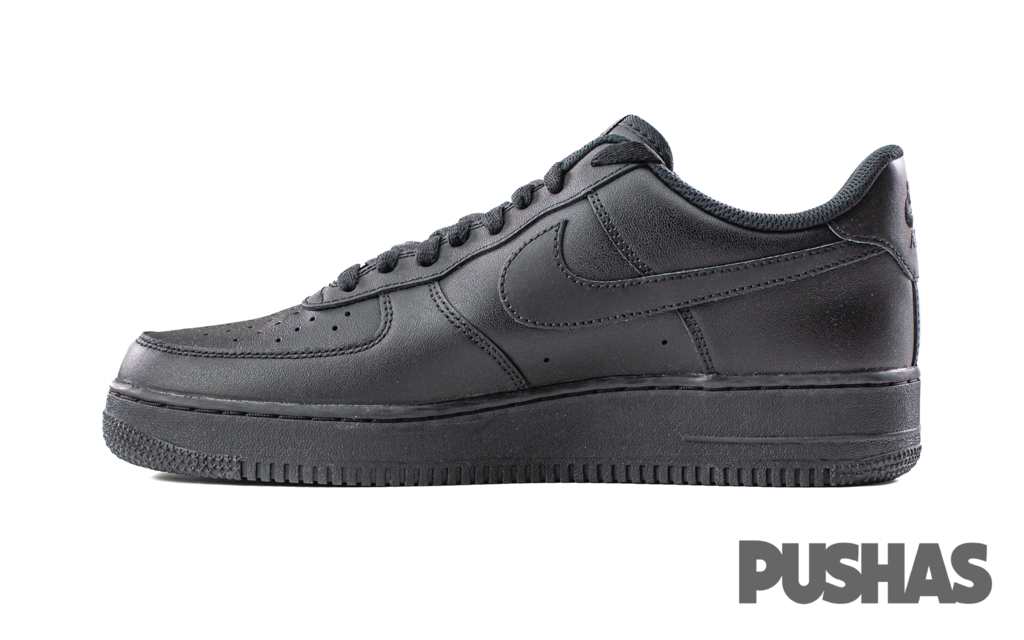 Nike Air Force 1 Low '07 Black Black Sneakers (2022) - Men's Basketball Shoes for Casual Wear & Street Style