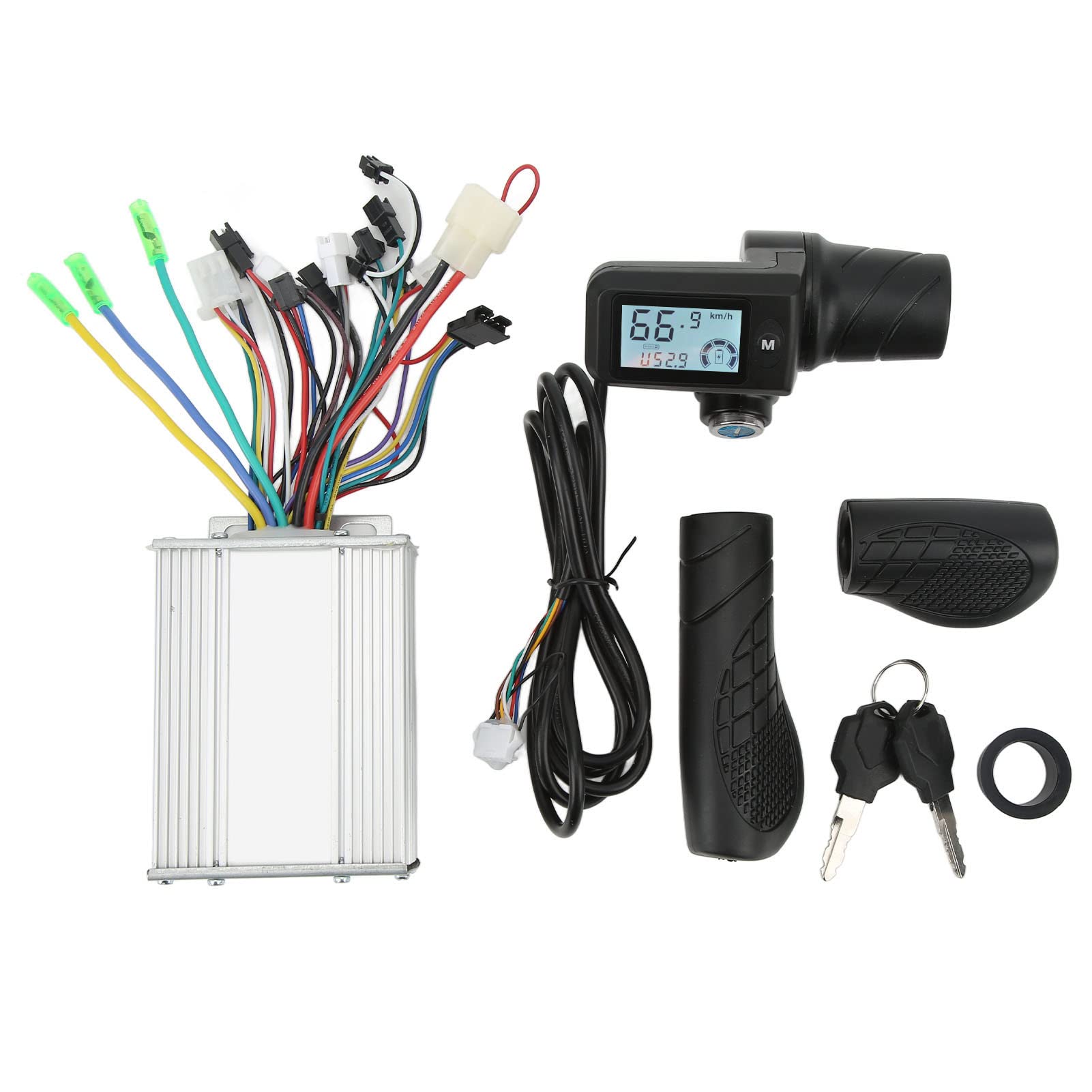 VGEBY 450W Electric Scooter Controller Kit - Brushless Motor Controller, LCD Display & Throttle Grip for 36V/48V E-Scooters - Perfect for DIY Upgrades & Electric Bike Conversions