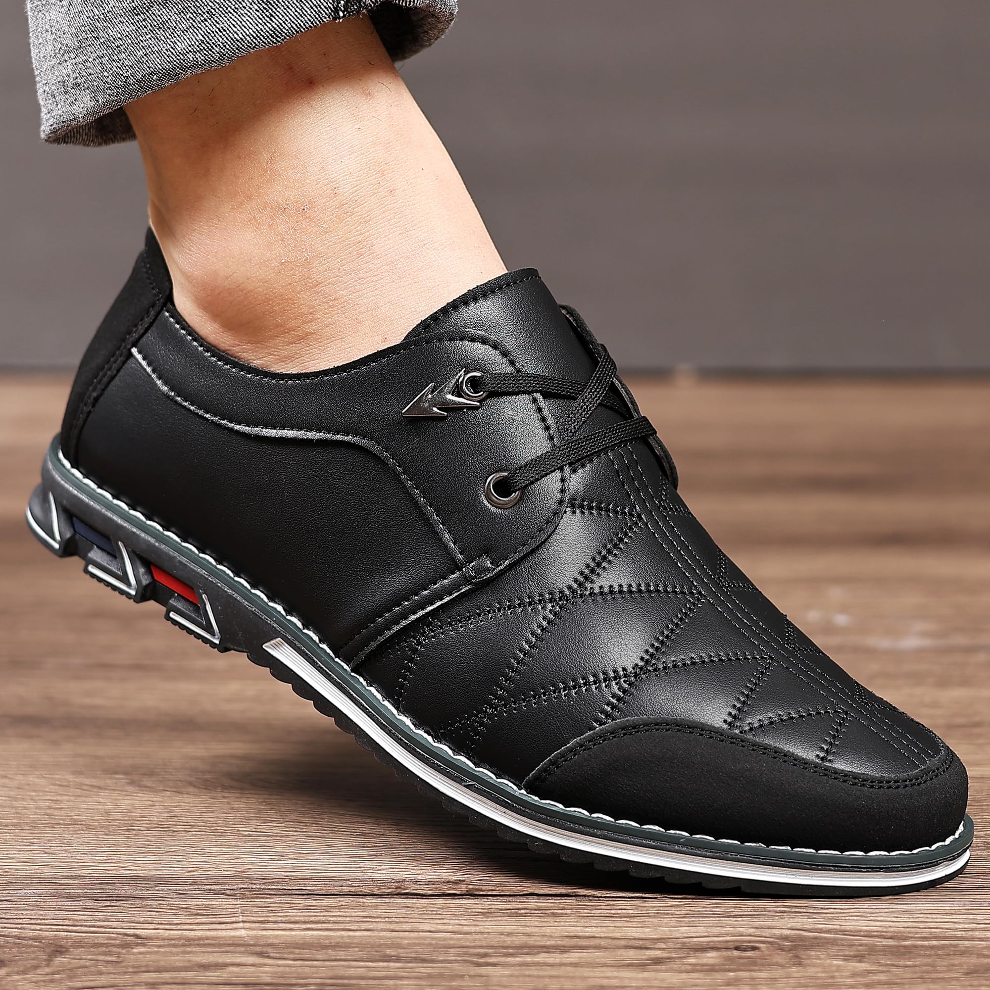COSIDRAM Men's Casual Sneakers - Comfortable Loafers for Business, Office & Walking | Fashionable Dress Shoes for Everyday Wear & Formal Occasions
