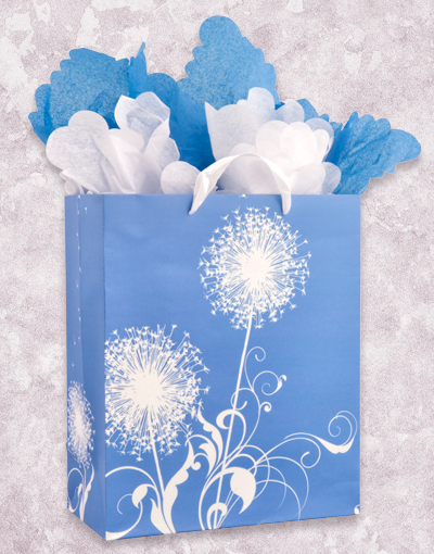 Dandelion Dreams Gift Bags - Elegant Party Favor Bags for Weddings, Baby Showers & Special Events | Bulk Pack of 20 | Perfect for DIY Crafts & Gift Wrapping