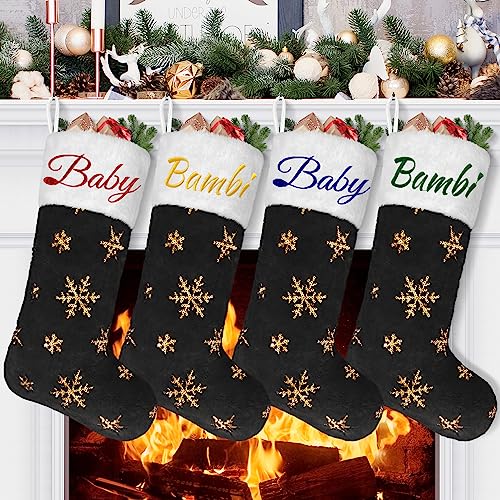 5pcs Black Gold Snowflakes
