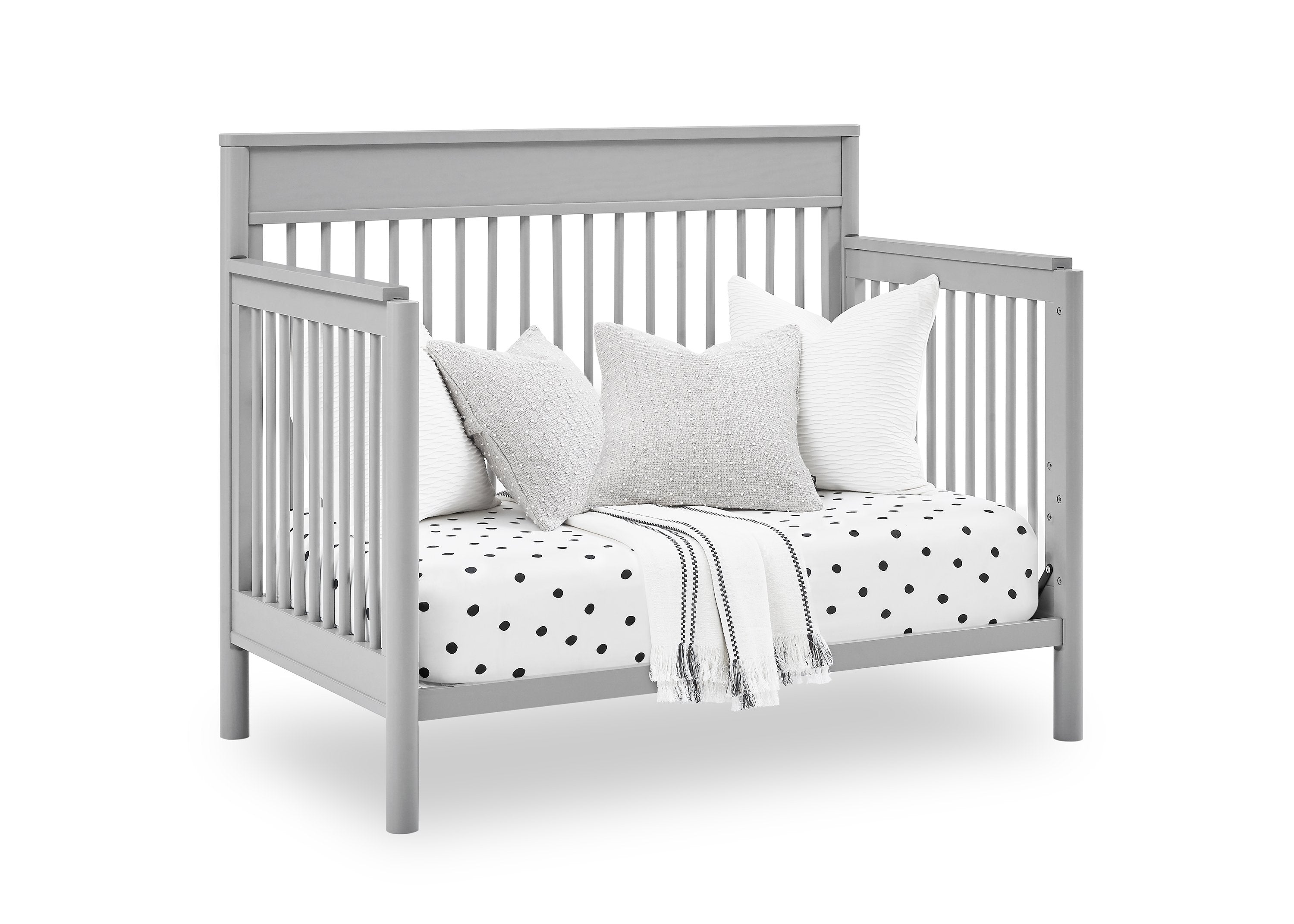 Remy 6-in-1 Convertible Baby Crib - Toddler Bed, Daybed & Full-Size Bed | Safe & Durable Nursery Furniture for Newborn to Adult | Perfect for Nursery, Bedroom & Guest Room