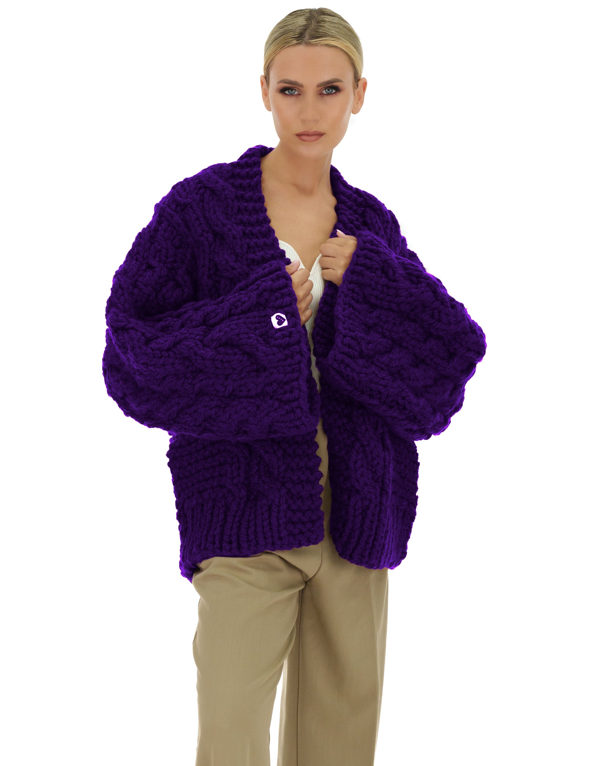 Cozy Cable Knit Cardigan Sweater for Women - Soft Chunky Knit Open Front Long Sleeve Wrap - Perfect for Fall, Winter & Layering Outfits