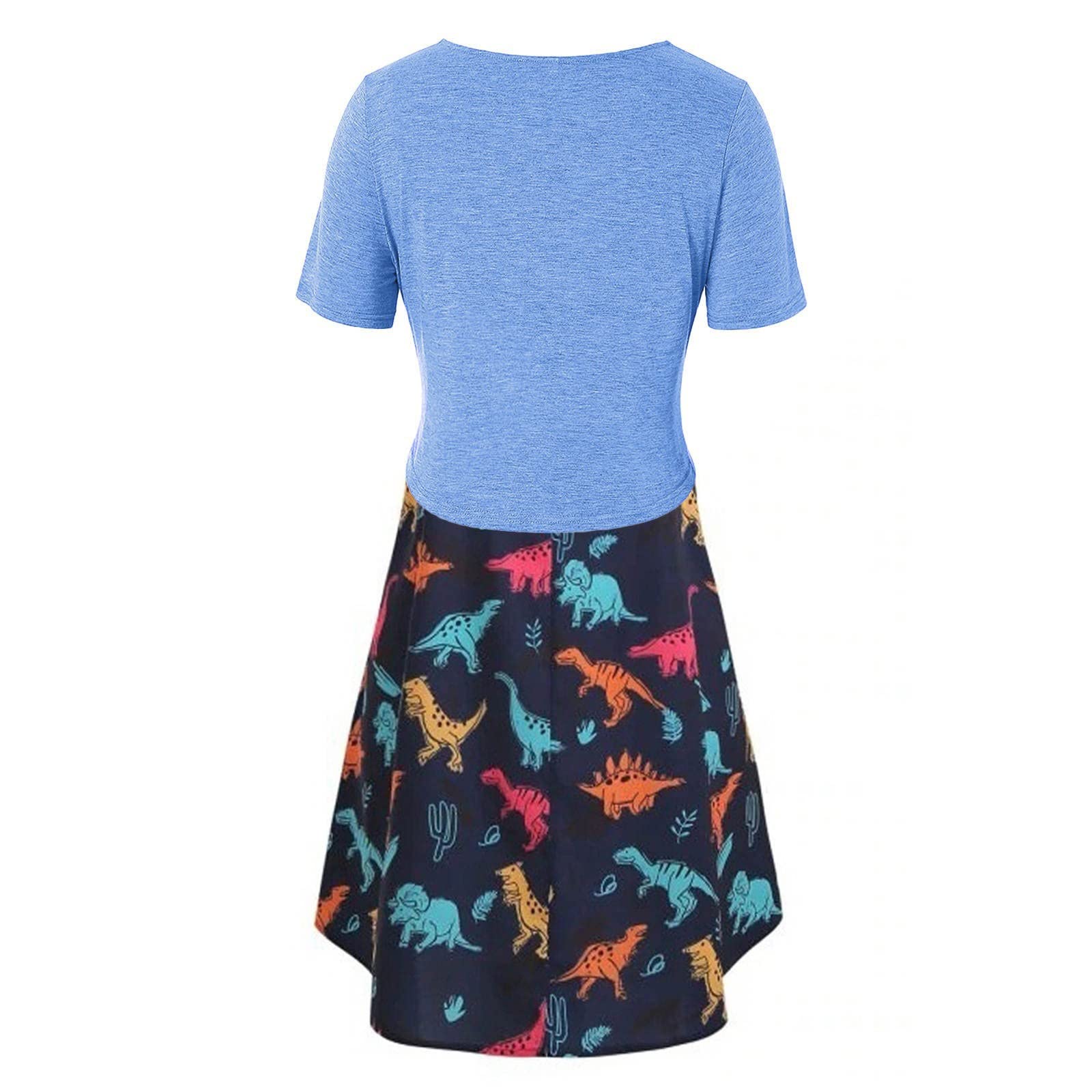 Women's Floral Short Sleeve Summer Dress with Pockets - Casual Shift Tunic for Beach, Vacation & Everyday Wear