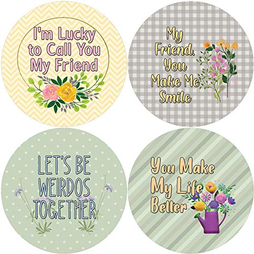 Creanoso Premium Friend Acknowledgement Stickers (5-Sheet Pack) - High Quality Gift Stickers for Kids, Teens & Adults - Perfect for Stocking Stuffers, Party Favors, Corporate Giveaways - Use for Scrapbooking, Journals, Cards & DIY Crafts