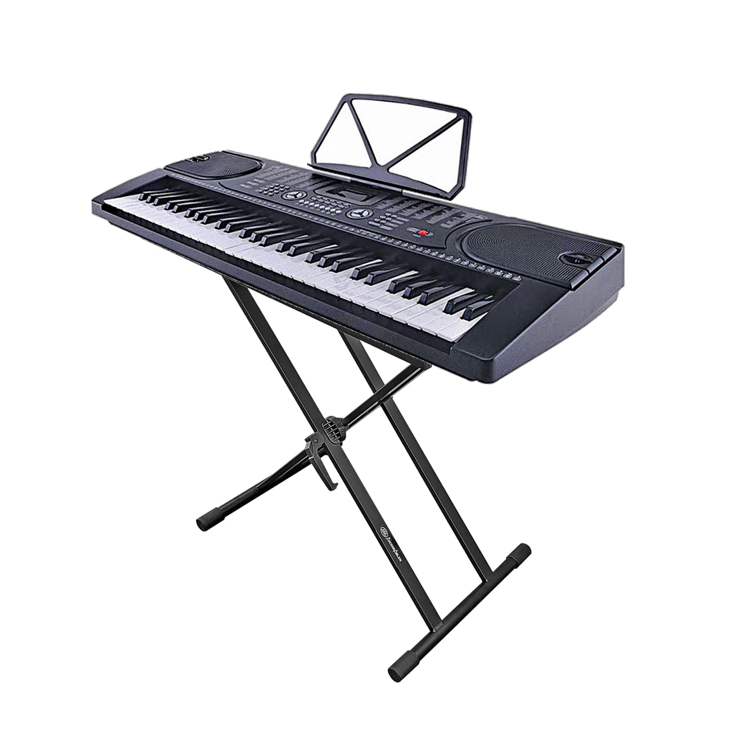 Lightweight Portable DJ Table Stand with Gig Bag - X Style Keyboard Stand & DJ Desk with Travel Case for Laptop, Controller, MIDI Keyboard & Synth | Perfect for Live Performances, Studio Sessions & Mobile DJ Gigs