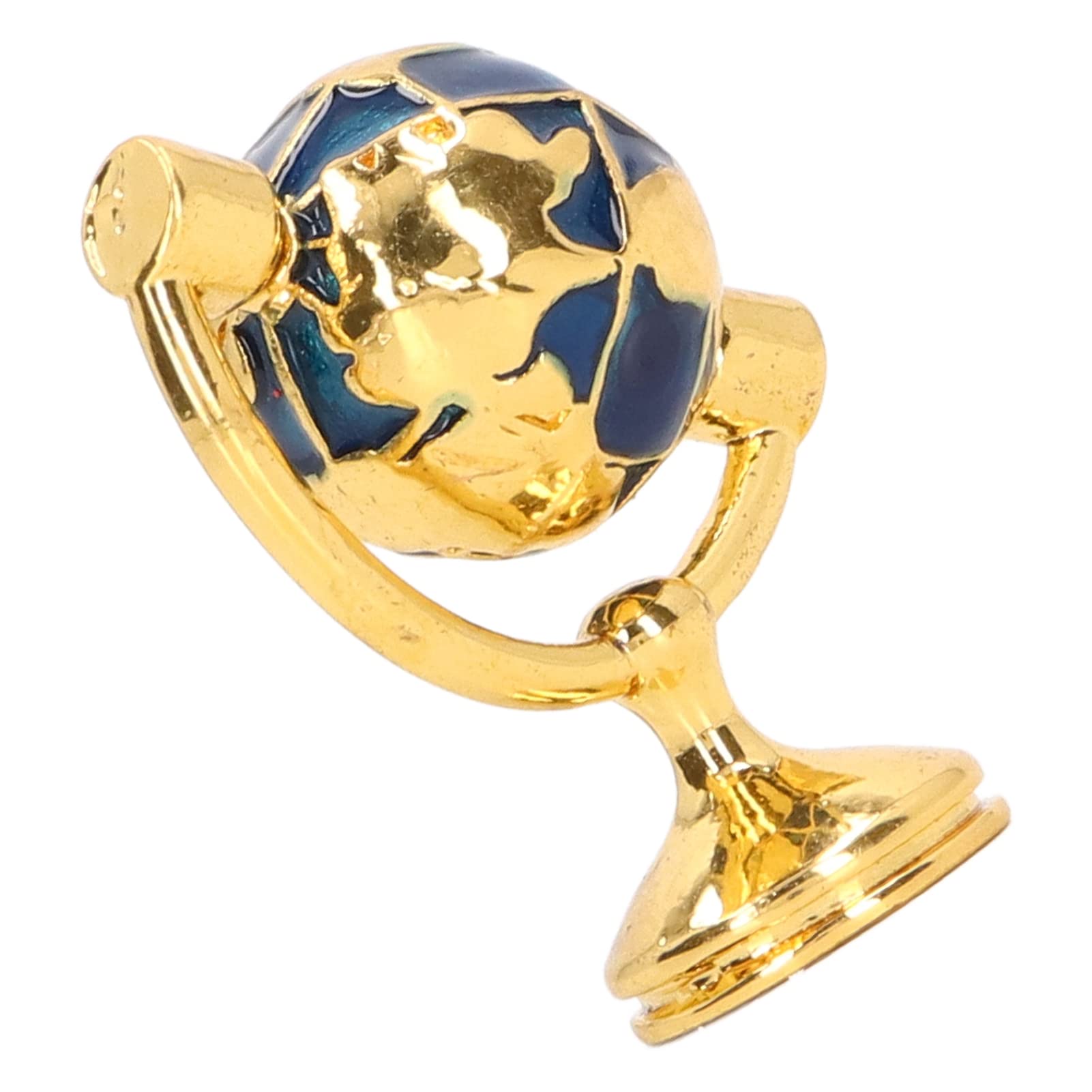 1:12 Scale Miniature Metal Globe - Sturdy & Glossy Dollhouse Accessory for Study Room Decor, DIY Miniature Furniture, and Collectible Display