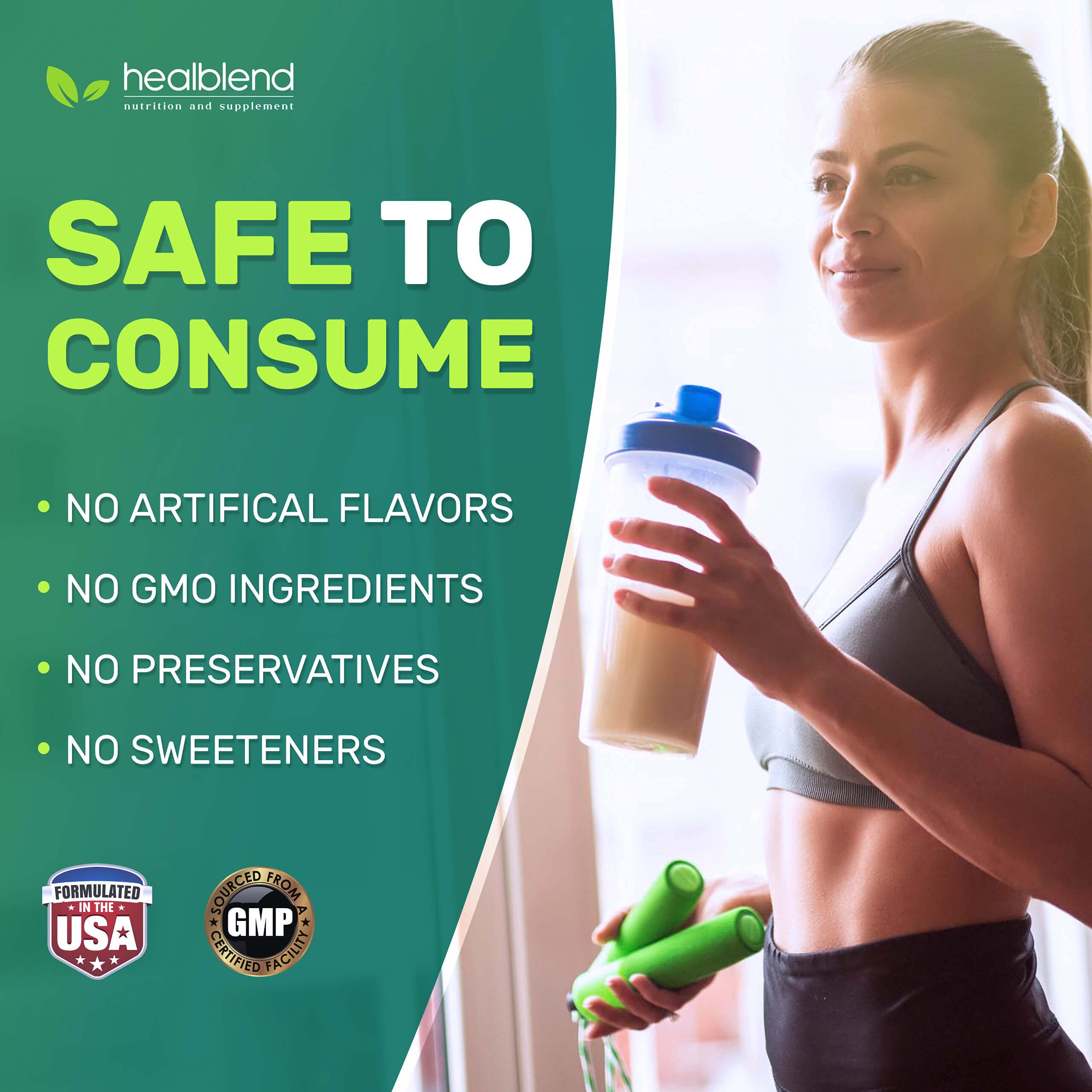 Vegan Plant-Based Protein Powder - Gluten Free, Non-GMO, Dairy Free Pea Protein Supplement for Men & Women | Post-Workout Recovery & Meal Replacement