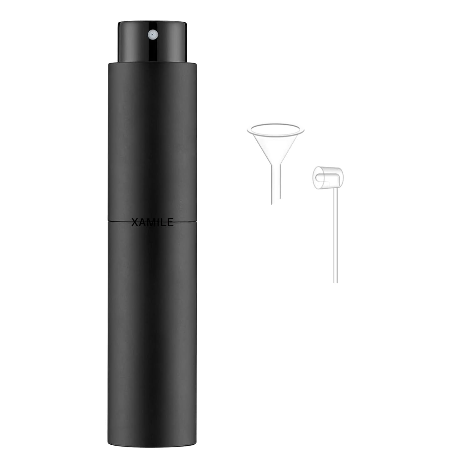 PiyuBind 10ml Portable Mini Perfume Atomizer Spray Bottle - 1 Pack Travel Refillable Perfume Sprayer for Women & Men, Twist Lock Design Matte Black - Perfect for Gym, Travel & On-the-Go Fragrance Touch Ups