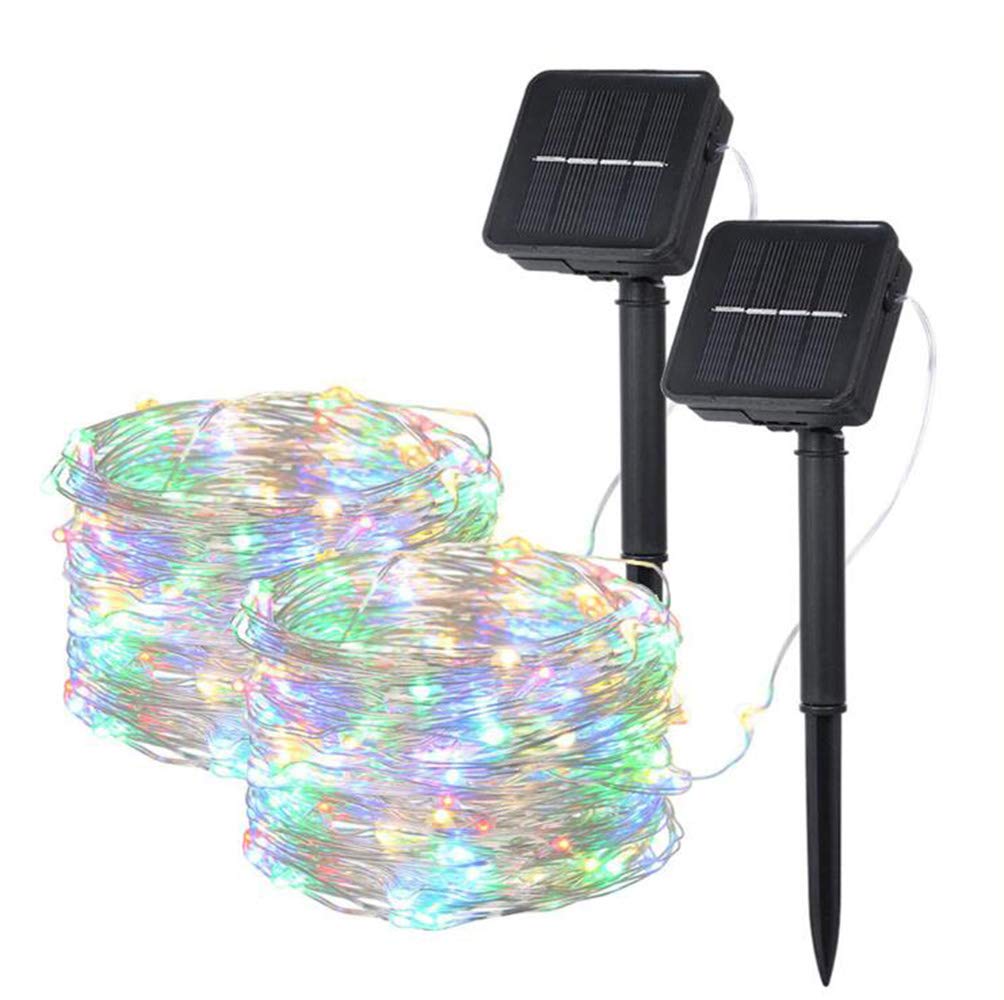 2 Pack 12m Solar String Lights Outdoor Waterproof - Dimmable LED Fairy Lights with 8 Modes, Copper Wire for Garden, Patio, Yard, Wedding & Bedroom Decor - Perfect for Parties, Events & Romantic Ambiance