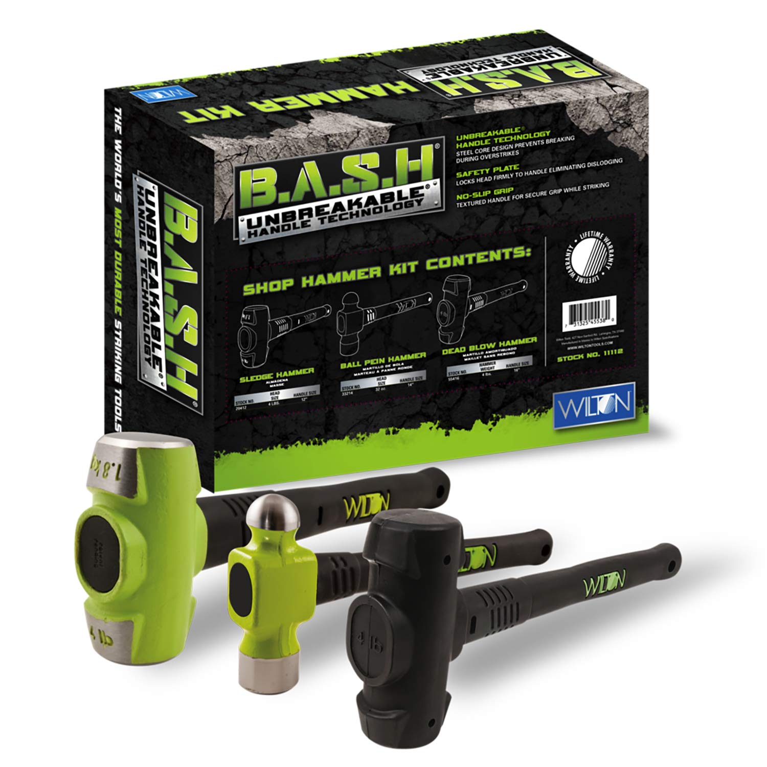Wilton B.A.S.H Shop Hammer Kit (11112) - Durable Metalworking Tools for DIY & Professional Use - Perfect for Blacksmithing, Jewelry Making & Home Repairs