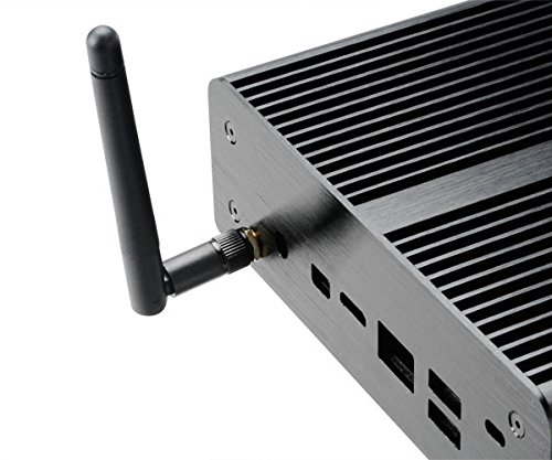 Akasa Newton H Black Aluminum uCFF Computer Case - Compact PC Case for Mini ITX, HTPC, Home Theater (150mm x 170mm, Black) - Perfect for Small Form Factor Builds & Media Center PCs