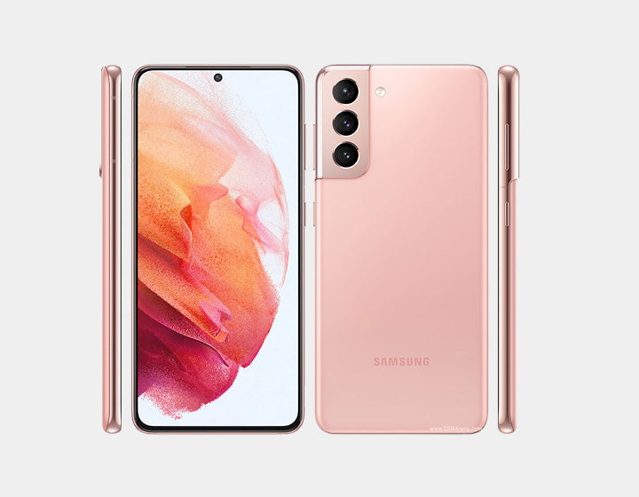 Samsung Galaxy S21 5G Unlocked Smartphone - 128GB Storage, 8GB RAM, Dual SIM, GSM Compatible (Pink) - Perfect for Travel, Business & Streaming