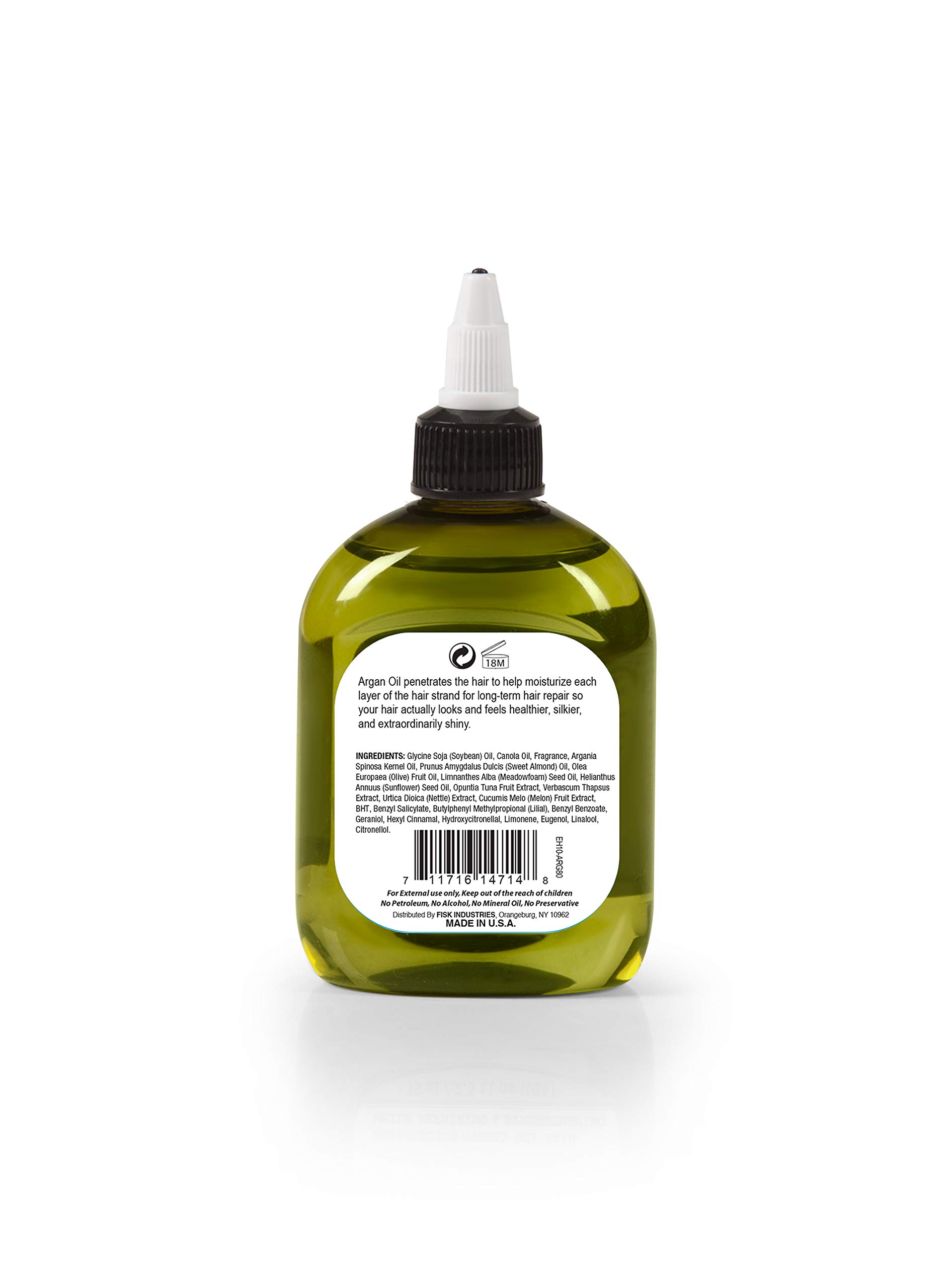 Ethereal Nature 99% Natural Hair Oil Blend with Argan Oil - 7.10 Fl Oz for Dry, Damaged Hair & Scalp Care | Nourishing Treatment for Shine & Growth | Perfect for Daily Use & Styling
