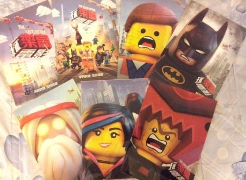 The Lego Movie 2014 Promotional 7-Piece Folder Set - 2 Posters + 5 Character Versions (Will Ferrell) - Perfect for Collectors, Movie Fans & Office Organization