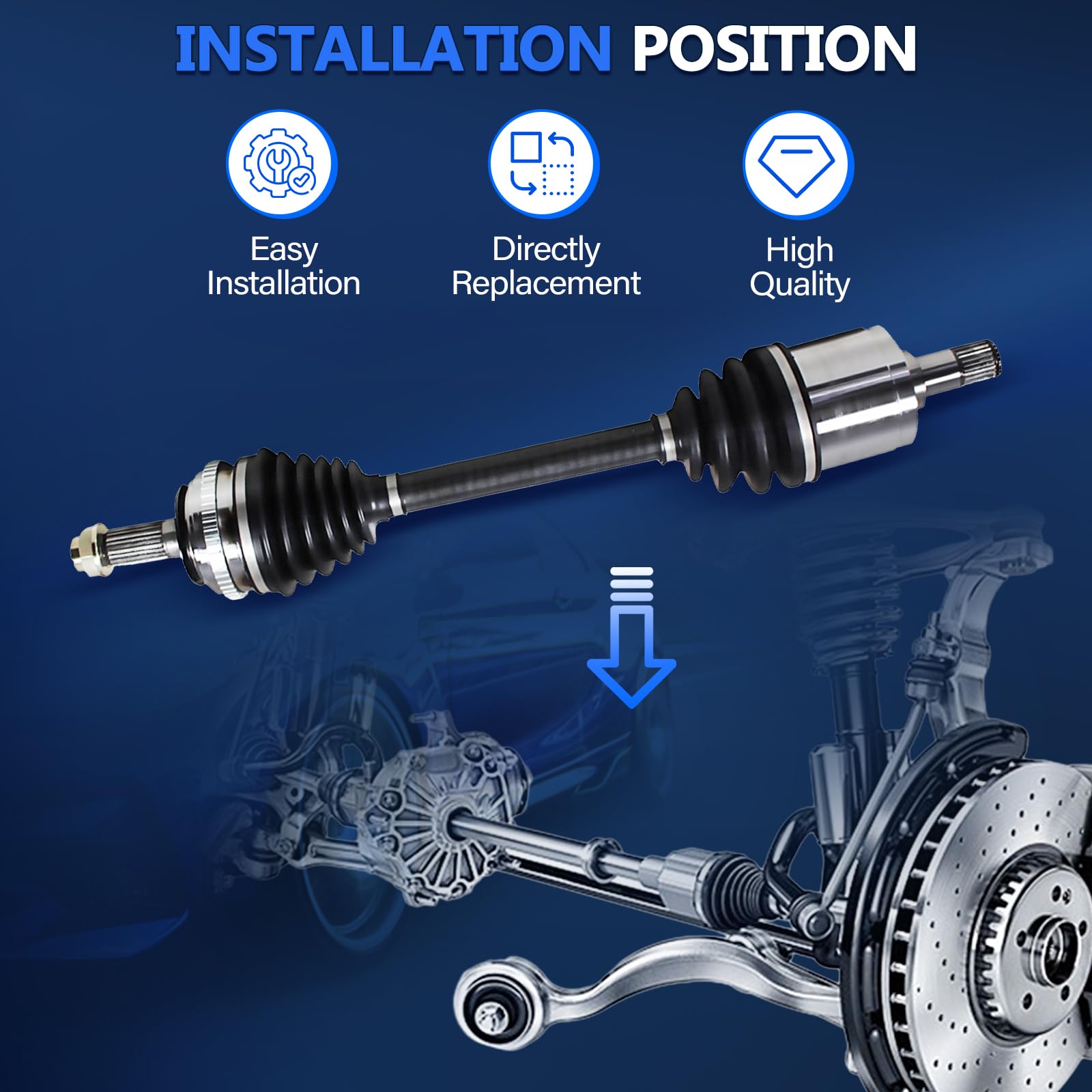 Mini Cooper CV Axle Joint Assembly - Front Right for Countryman/Paceman 1.6L 2011-2016 | Smooth Drivetrain Performance