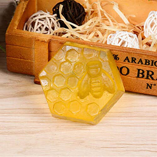 GLANZ NATURALS Honey Moisturizing Soap with Bee Design - Organic Skincare Soap for All Skin Types, Men & Women - 75g (Pack of 1) | Gentle Cleansing & Hydration for Dry, Sensitive Skin - Perfect for Daily Face & Body Wash