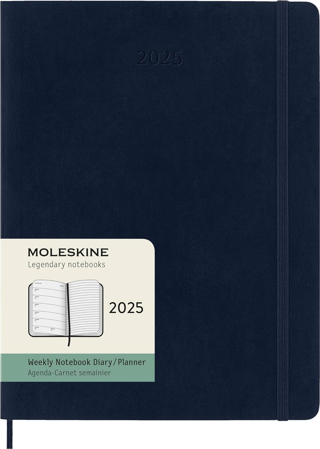 Moleskine Classic 2025 Weekly Planner - 12 Month Soft Cover XL (7.5