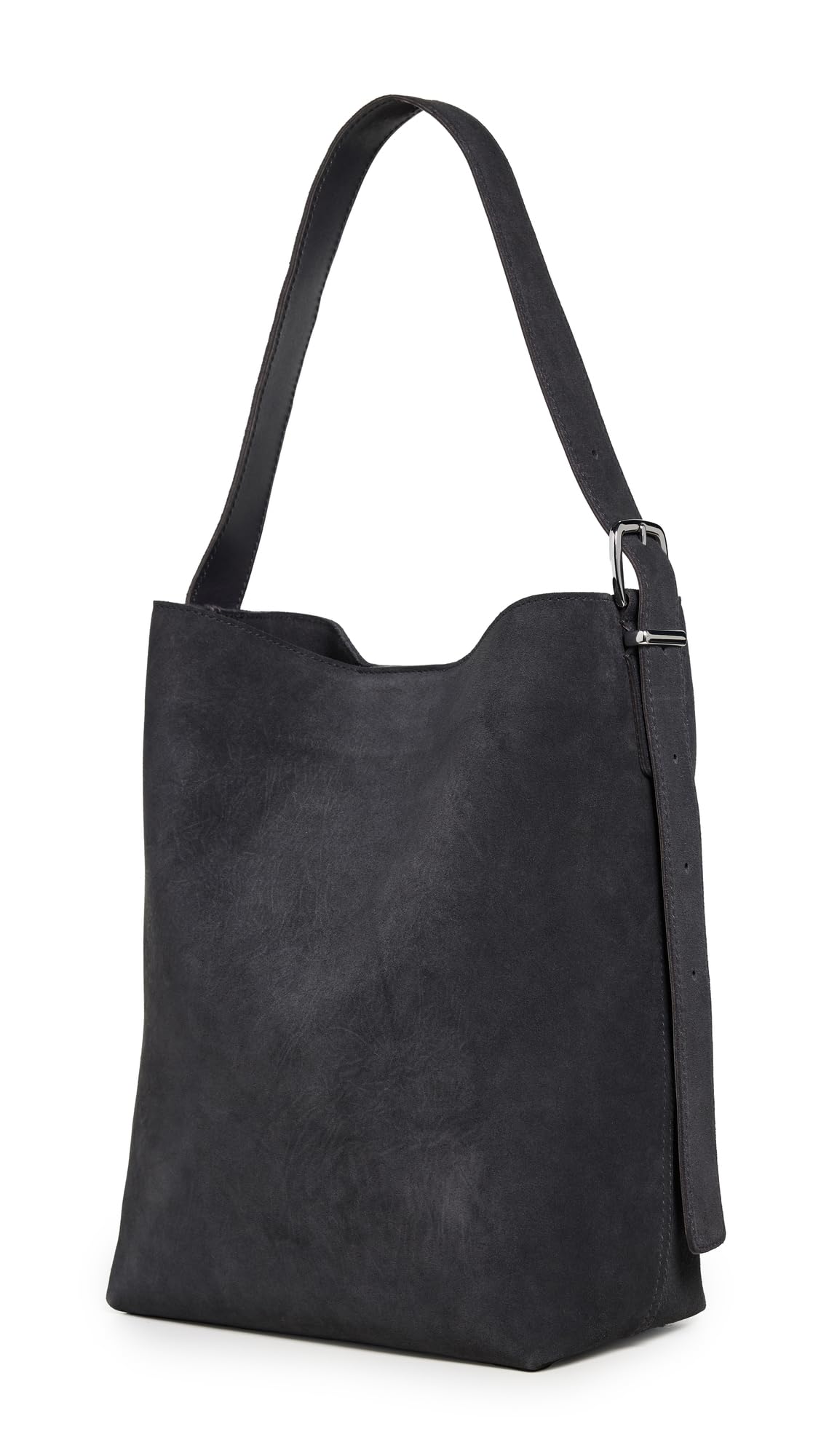 Madewell Women's Essentials Bucket Tote Bag - Genuine Suede Leather Handbag for Work, Travel & Everyday Use | Stylish & Durable Shoulder Bag for Women