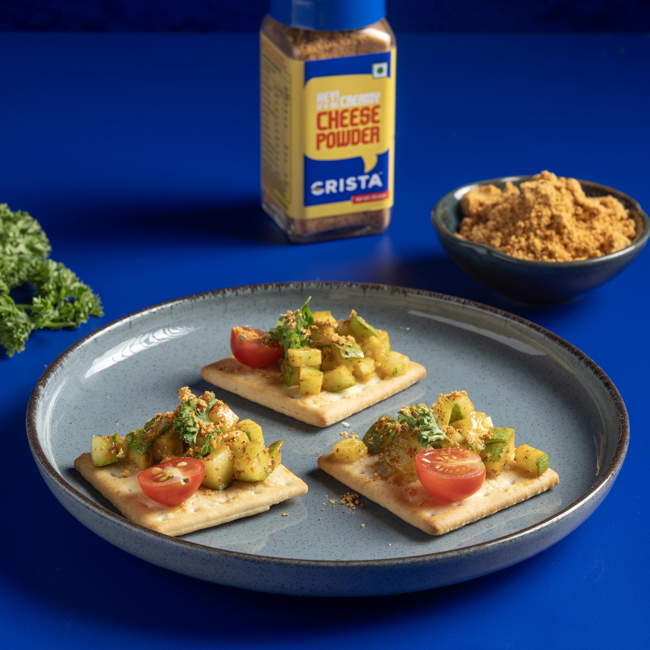 CRISTA Creamy Cheese Powder 50g - Premium Popcorn Seasoning for Pasta, Fries & Pizza | Rich Cheese Flavor Enhancer for Snacks, Baking & Cooking | Perfect for Movie Nights, Parties & Family Gatherings