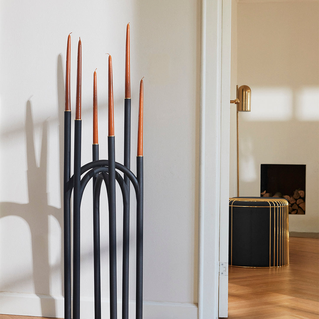 Angui Candle Holder - Elegant Decorative Metal Candle Stand for Home, Wedding, Party & Romantic Dinner Decor | Perfect for Table Centerpieces and Holiday Decorations