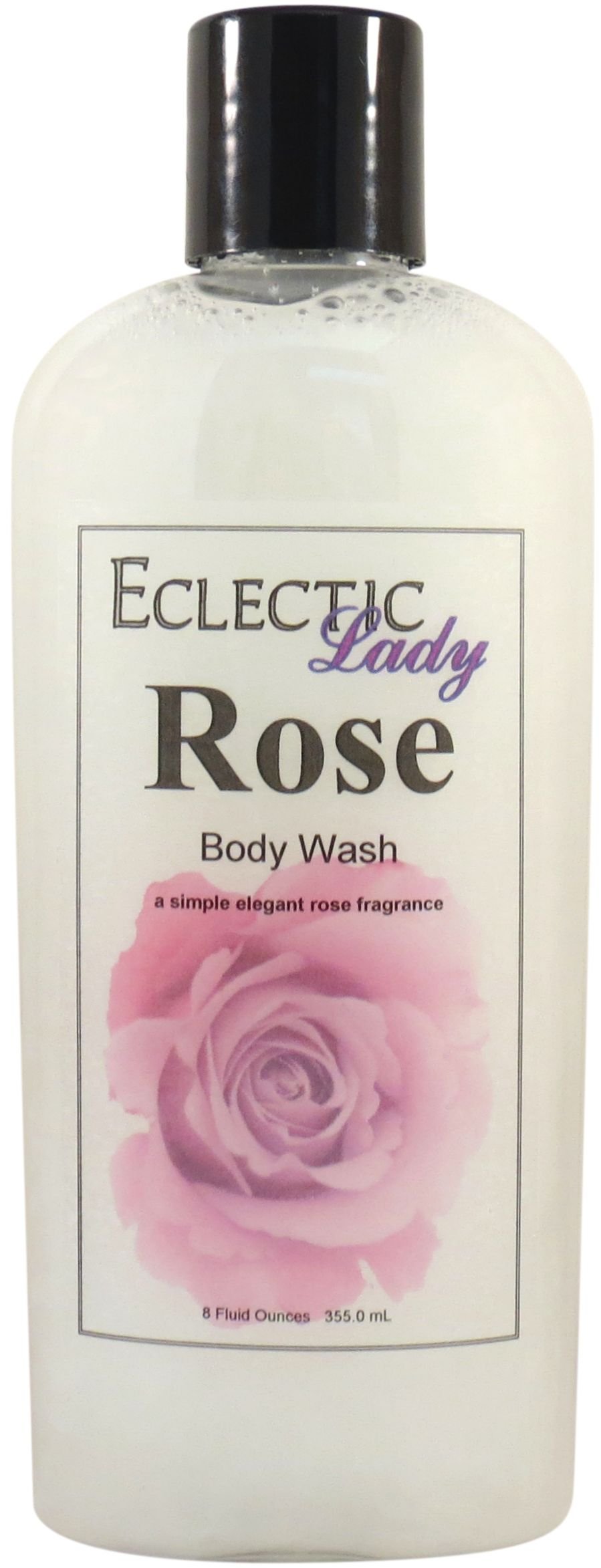 Eclectic Lady Liquid Pearl Body Wash - Rose Scented 3-in-1 Shower Gel, Bubble Bath & Hand Soap | Phthalate-Free, Handcrafted in USA (8 oz) | Perfect for Relaxing Baths, Spa Days & Gentle Skin Cleansing