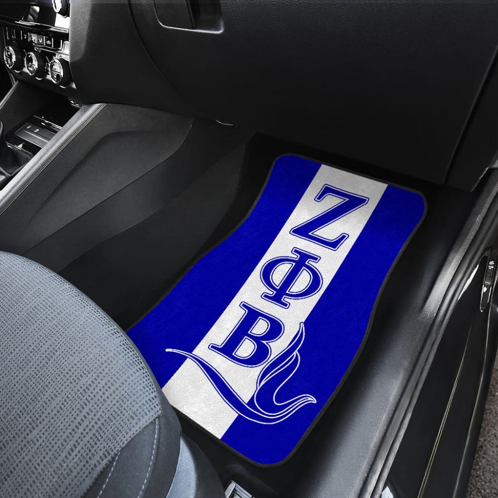 Premium African Print Car Floor Mats with Zeta Phi Beta Dove Symbol - Waterproof & Non-Slip Auto Mats for SUV, Sedan, Truck - Perfect for Sorority Sisters, College Graduation Gifts & Car Accessories