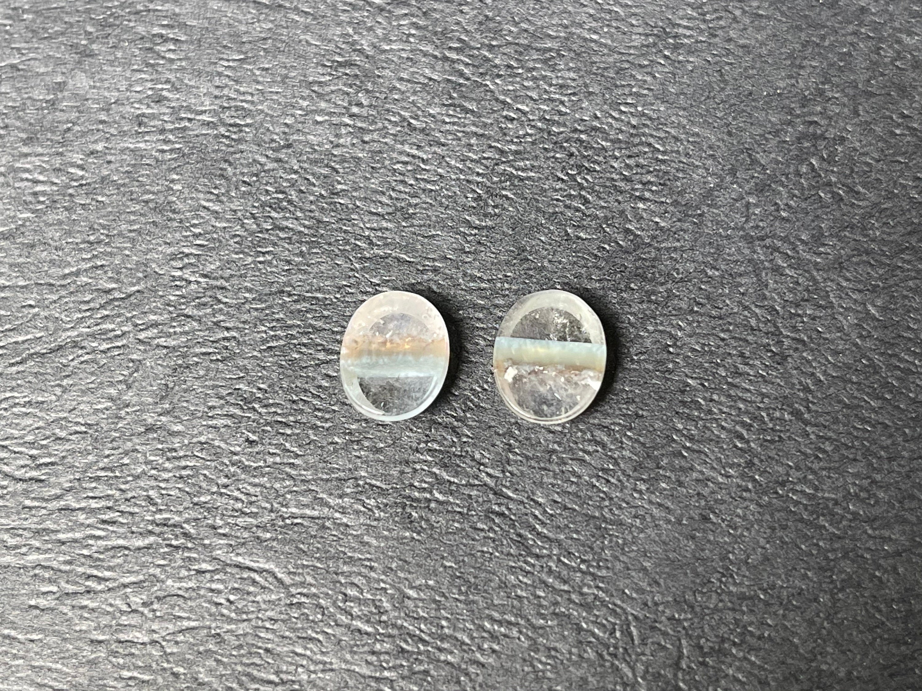 GILALITE Cabochons | Medusa Paraiba Quartz Striped Oval Gemstones for Jewelry Making (43808) | Perfect for Necklaces, Earrings & DIY Craft Projects