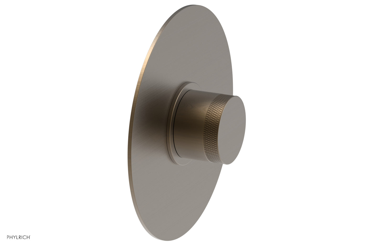 BASIC II Pressure Balance Round Shower Plate & Handle Trim Kit with Knurled Handle - 4 180 GPM Flow Rate - Perfect for Bathroom Renovation and Modern Home Upgrade