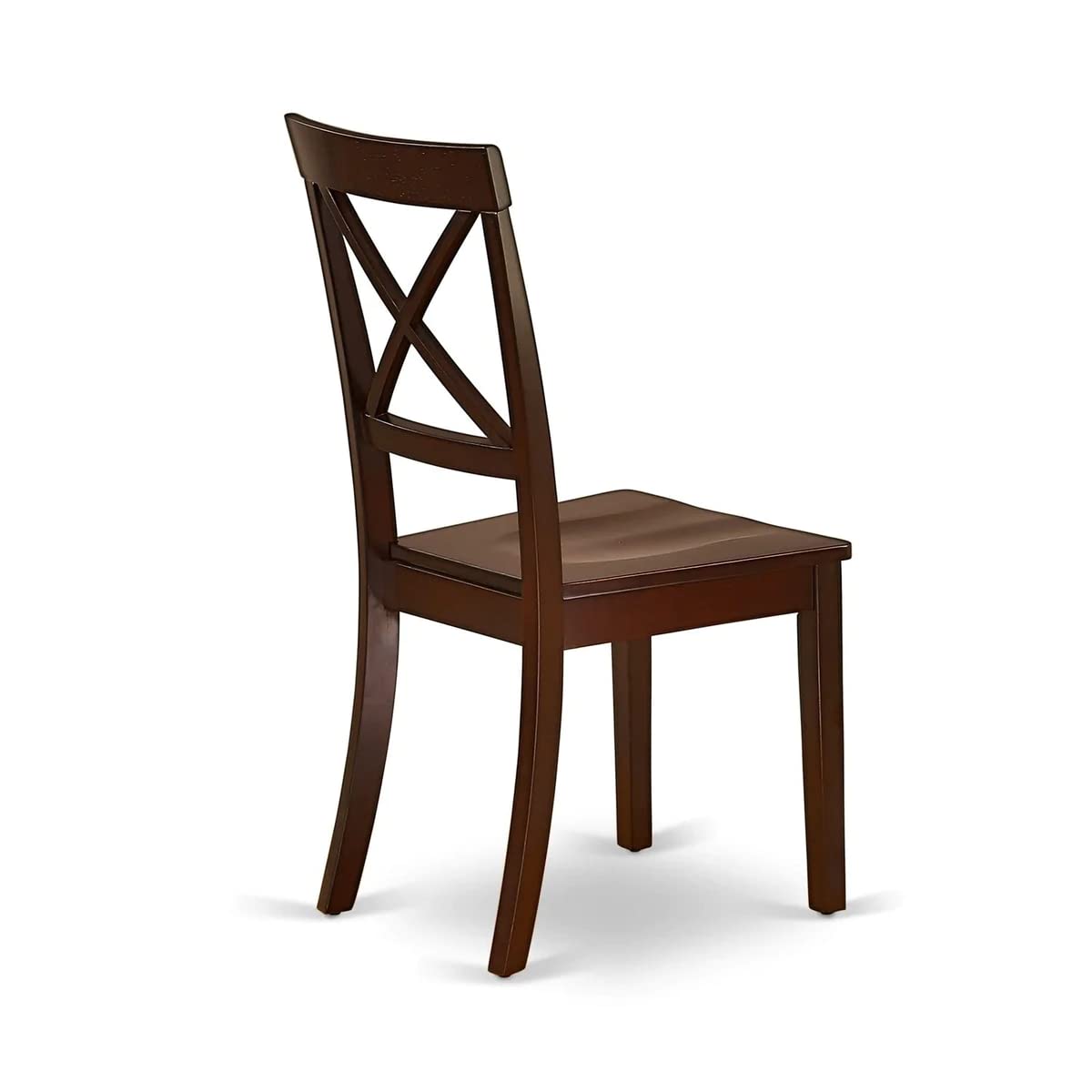 East West Furniture MZBO3-MAH-W 3-Piece Kitchen Dining Set with Drop-Leaf Table & 2 Chairs, 36x54 Inch, Mahogany - Perfect for Small Spaces, Breakfast Nooks & Cozy Apartments