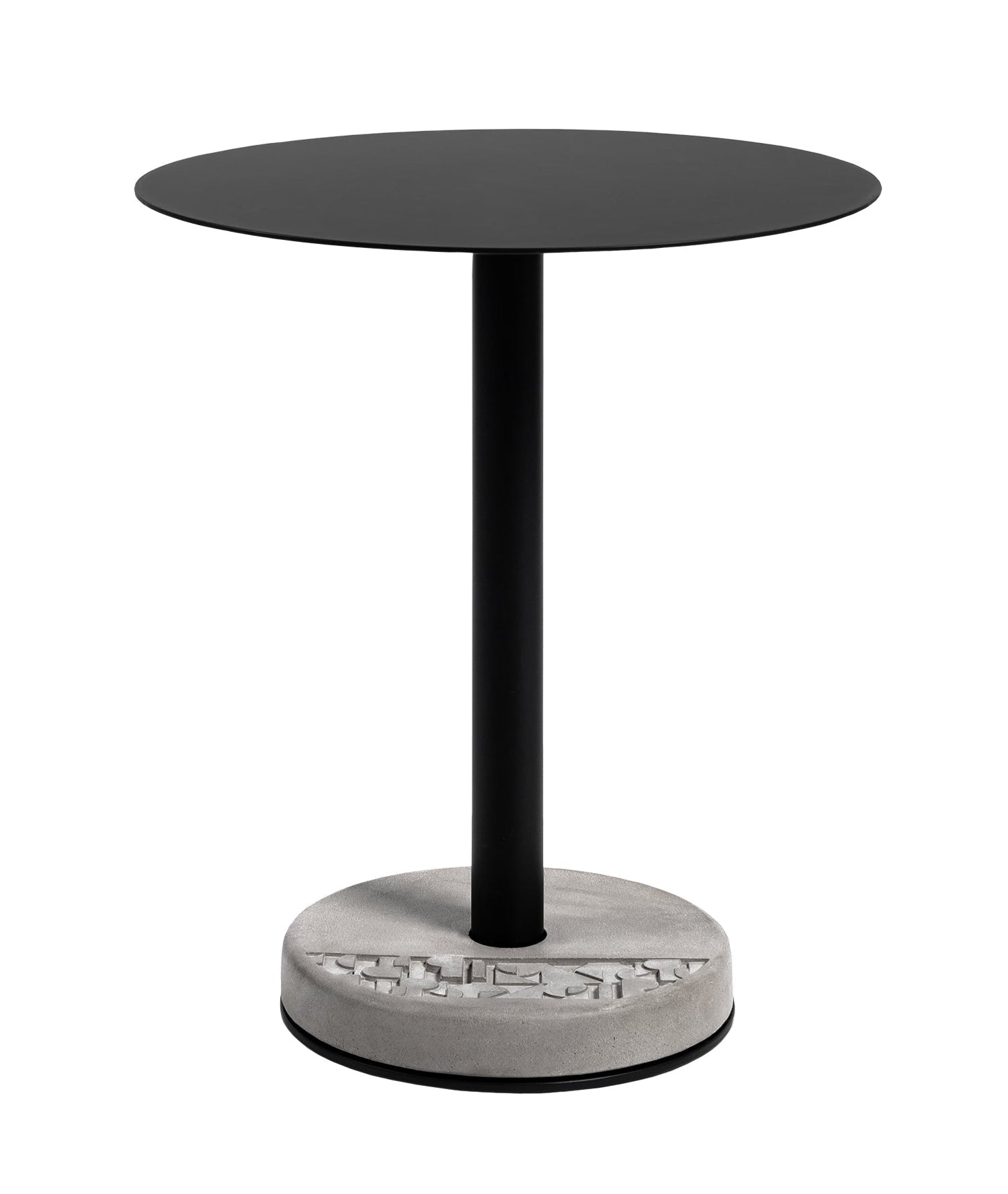 Round Bistro Table - Donut Shaped Outdoor Dining Set by Lyon Beton - Perfect for Patio, Garden & Small Space Decor