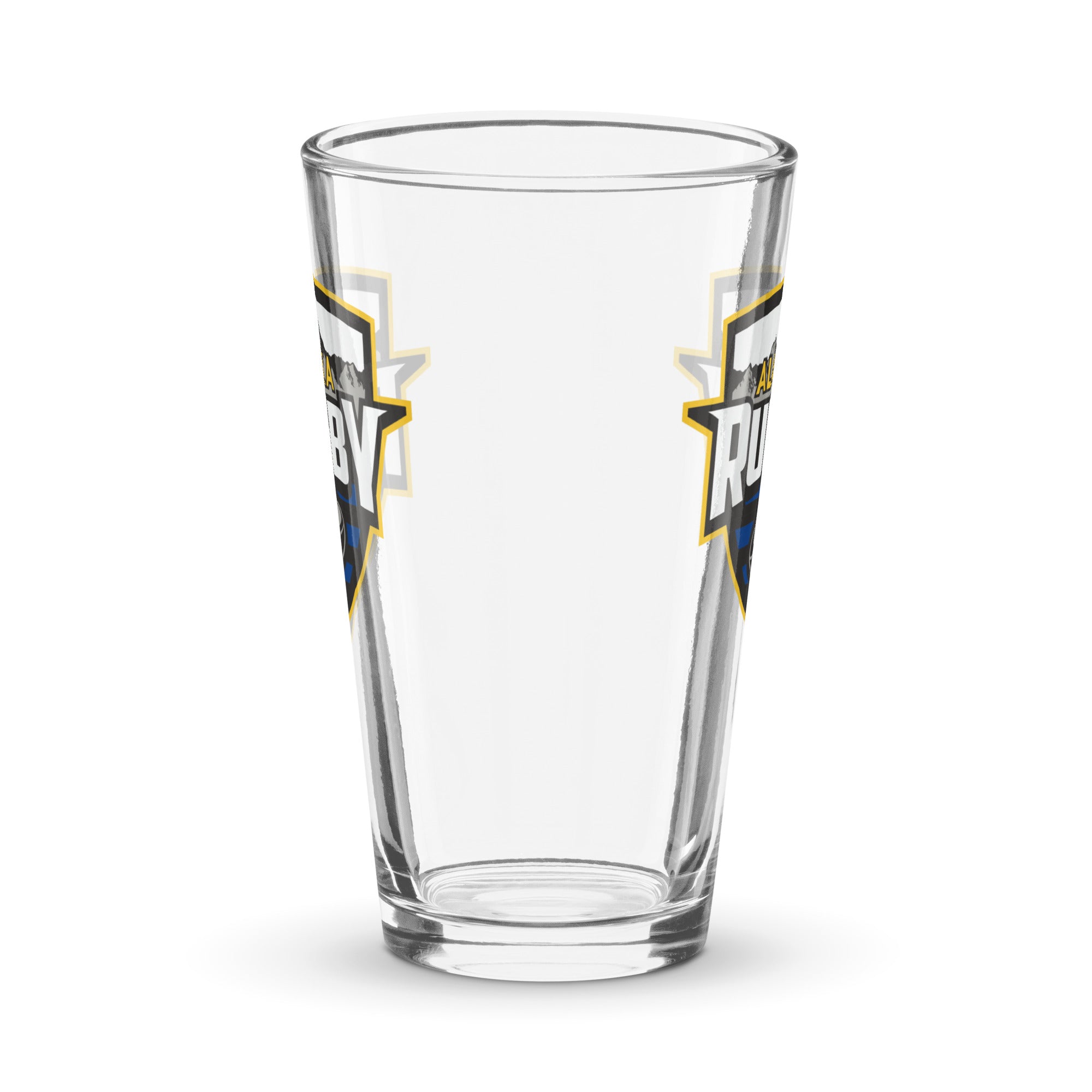 Alaska Rugby Pint Glass - 16oz Beer Mug with Team Logo - Perfect for Game Day, Sports Bars & Gifts for Rugby Fans