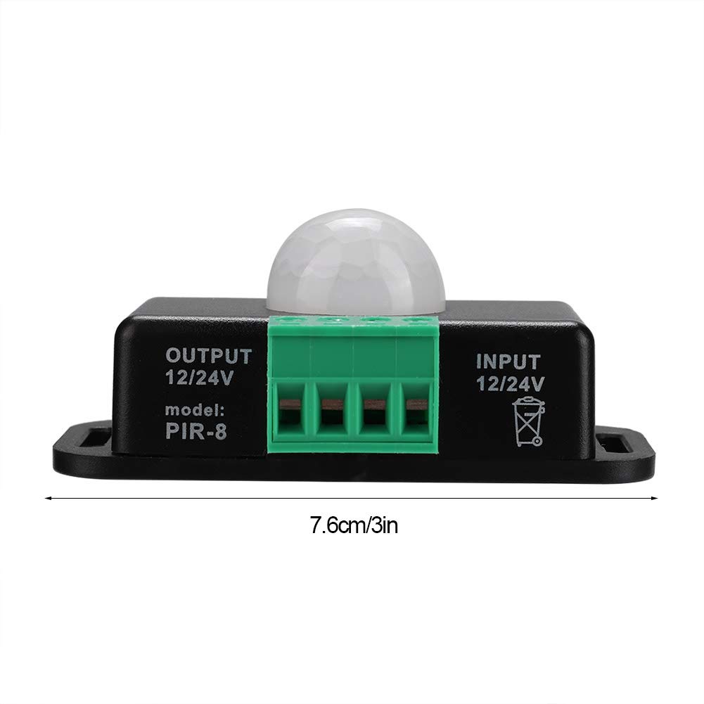 Body Motion Sensor Switch - Infrared Motion Detector for LED, Fluorescent, Incandescent & Energy-Saving Lights | Easy Installation & Energy Saving | Perfect for Home, Office, Garage & Outdoor Lighting