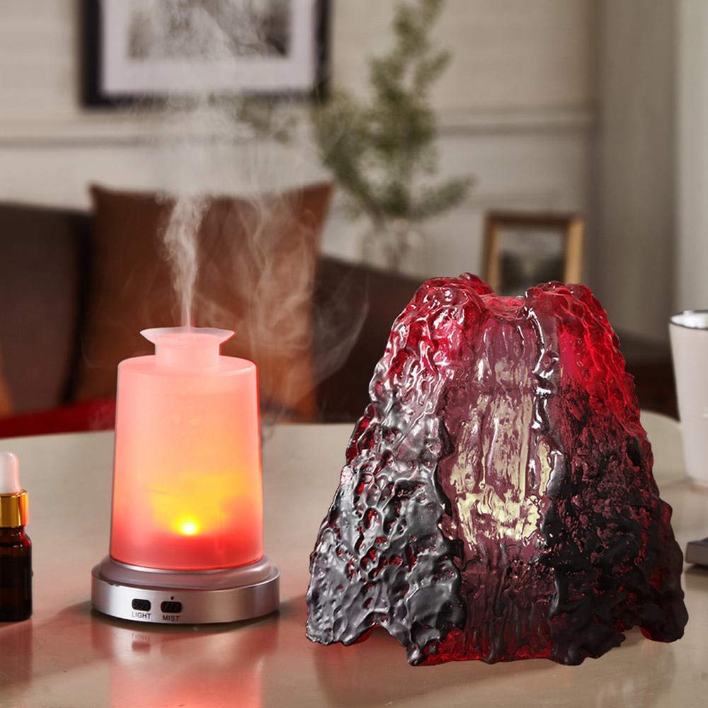 Volcano Ultrasonic Essential Oil Diffuser - Aromatherapy Humidifier for Home, Office, Bedroom | Perfect Gift for Women, Men, Kids | Relaxing Night Light & Room Decor (Use for Stress Relief, Yoga, Meditation & Better Sleep)